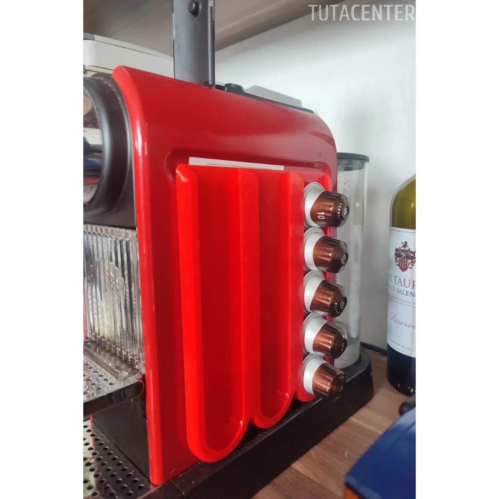 Nespresso Kapsül Kahve Standı Dekoratif Çok Amaçlı ( KIRMIZI RENK )