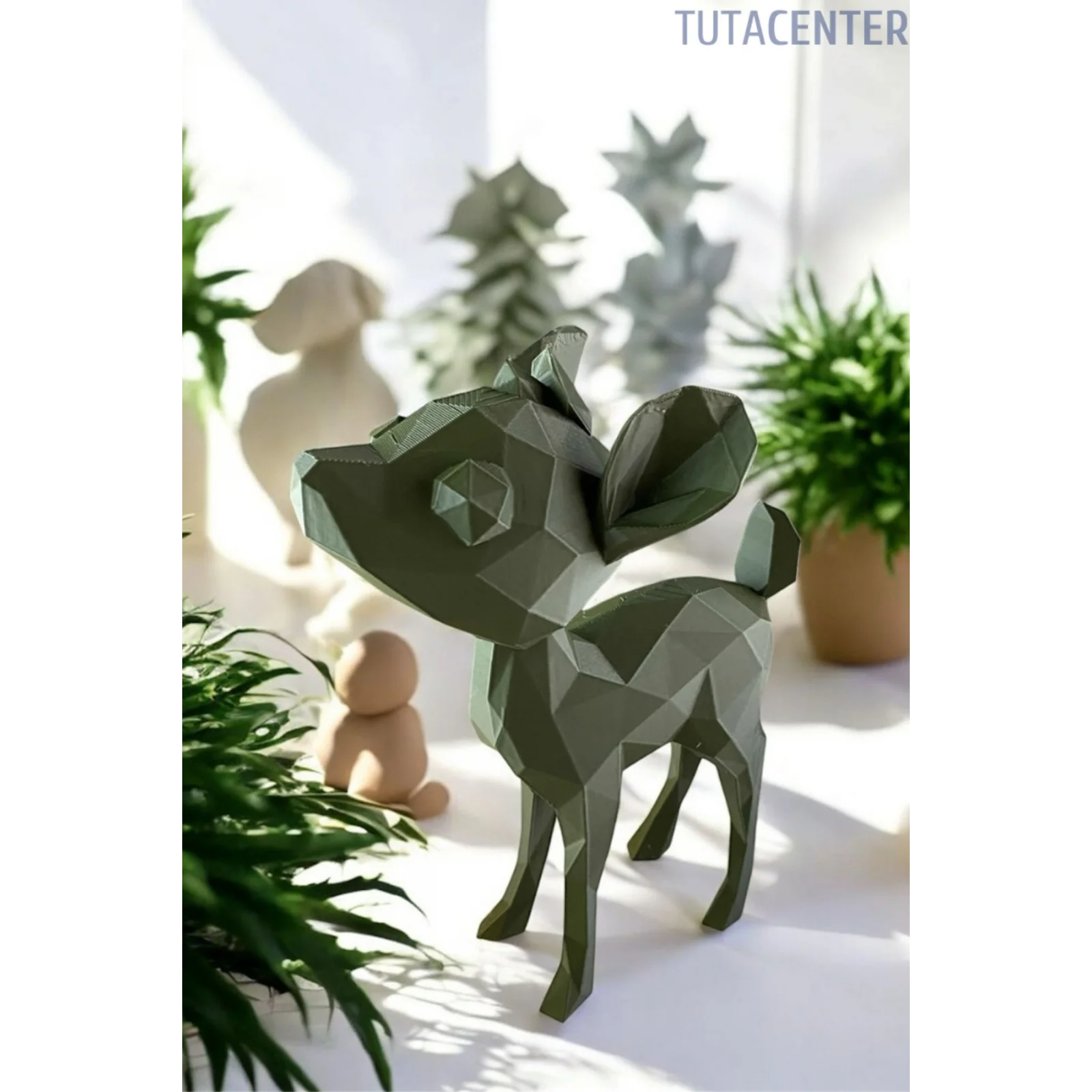 Yavru Geyik Biblo Figür Dekoratif Yavru Geyik Figürü 20 cm