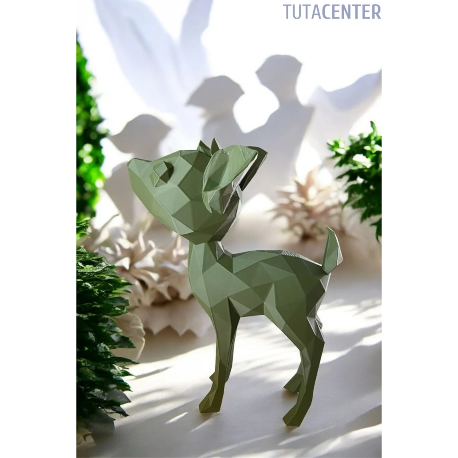 Yavru Geyik Biblo Figür Dekoratif Yavru Geyik Figürü 20 cm