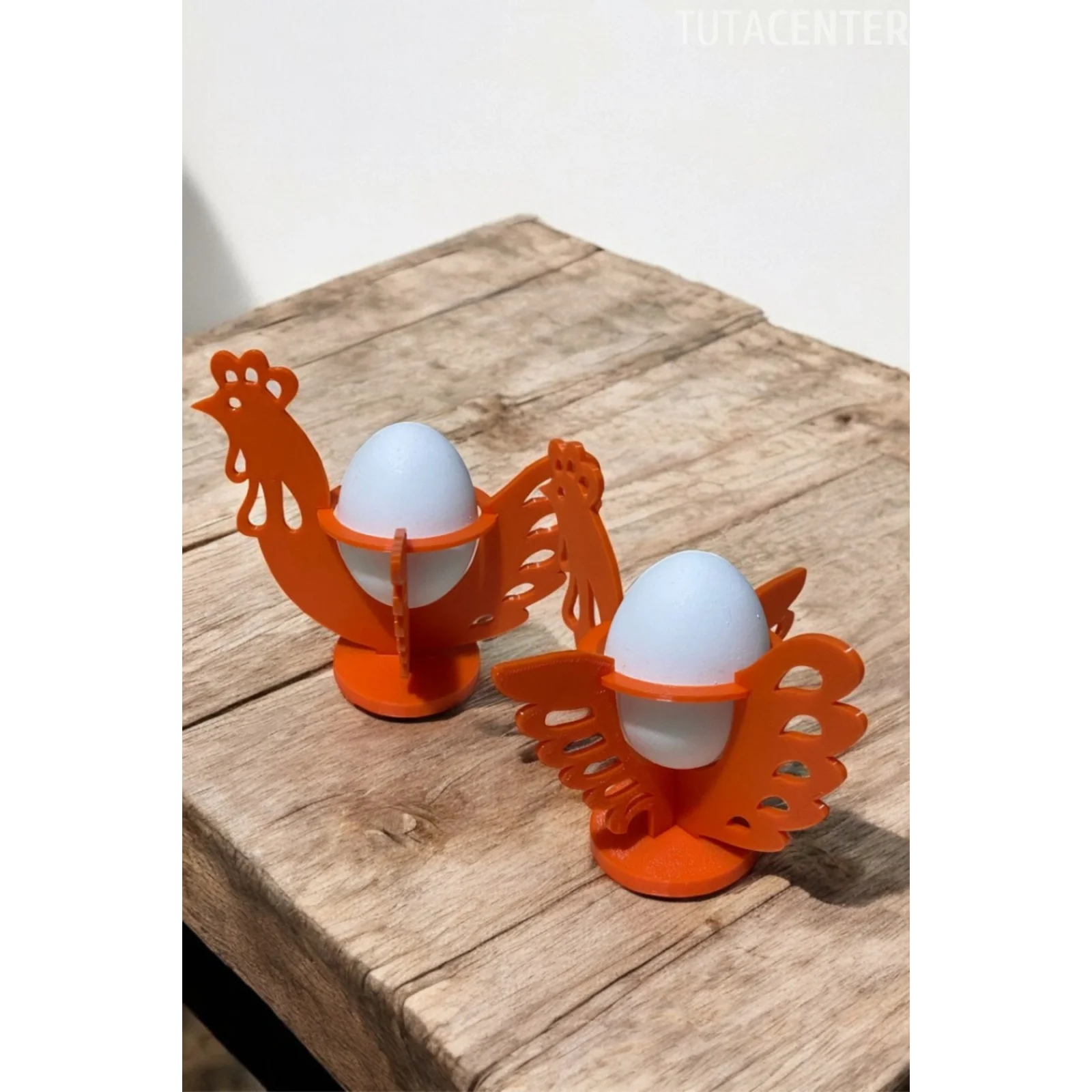 Yumurta Kabı Yumurta Tutucu 2li set Tavuk Figürlü