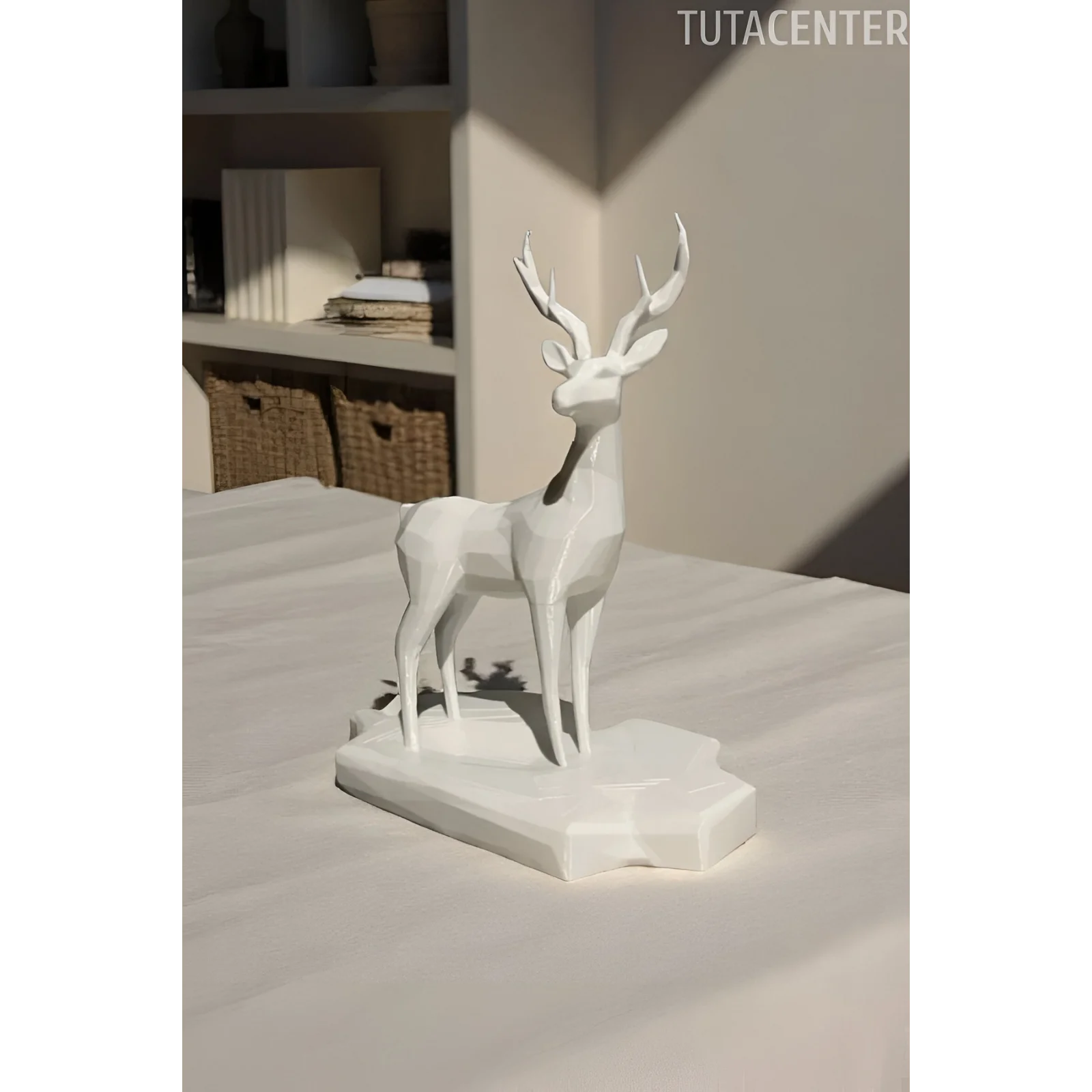 GEOMETRİK GEYİK BİBLO Dekoratif Geyik Figür