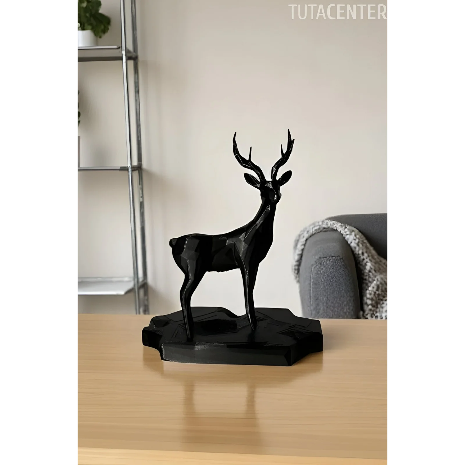 GEOMETRİK GEYİK BİBLO Dekoratif Geyik Figür
