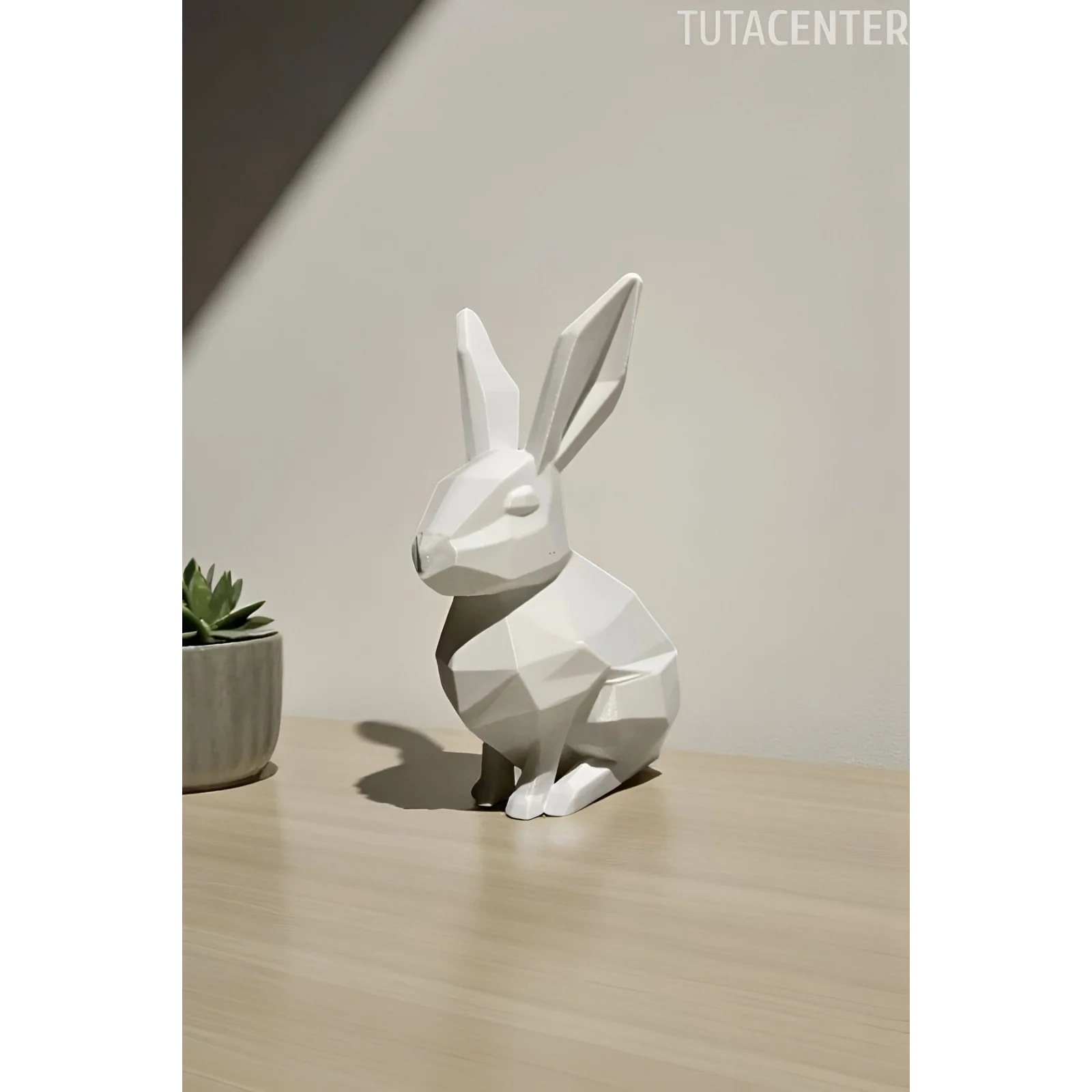 MODERN GEOMETRİK TAVŞAN BİBLO Dekoratif Tavşan Figür