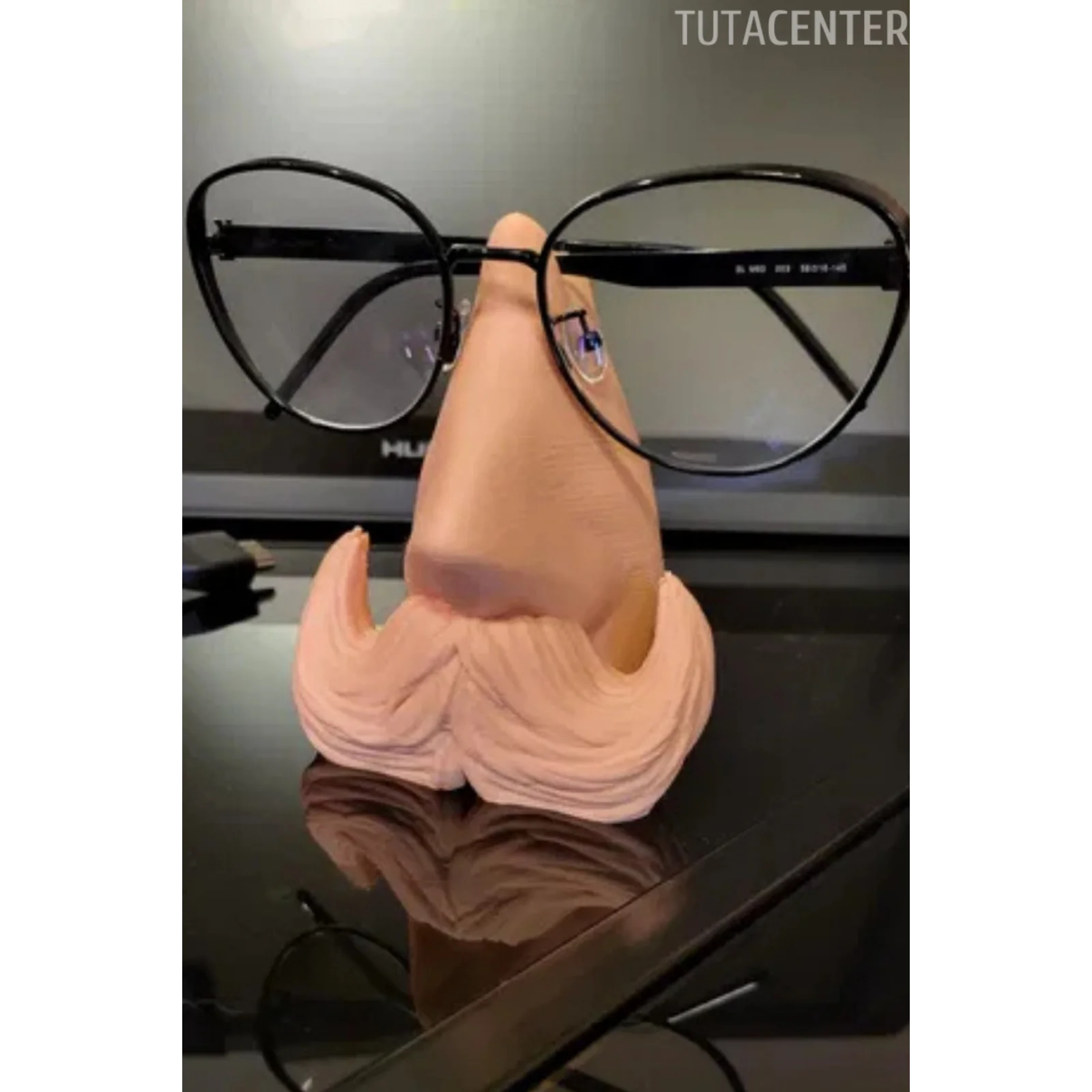 Dekoratif Gözlük Standı - Dekoratif Burun Bıyık Gözlük Tutucu