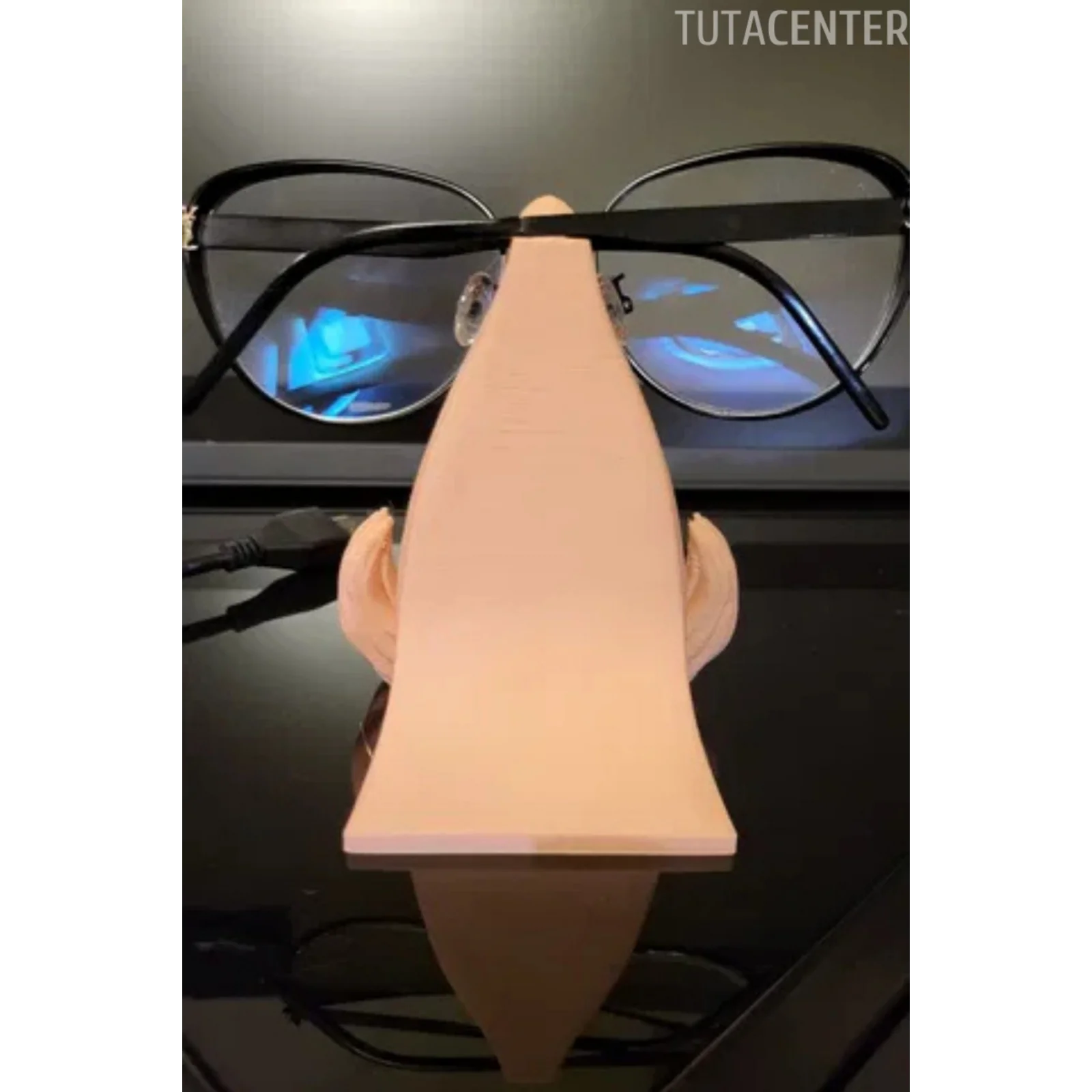 Dekoratif Gözlük Standı - Dekoratif Burun Bıyık Gözlük Tutucu