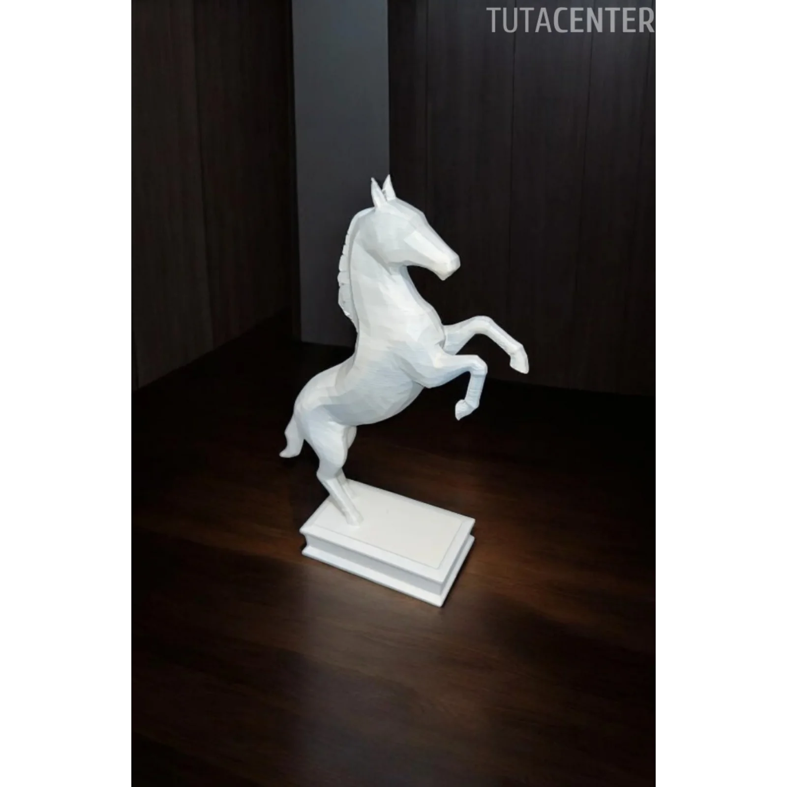 DEKORATİF ŞAHLANMIŞ AT BİBLOSU - SADE MODERN TASARIM AT FİGÜRLÜ BİBLO