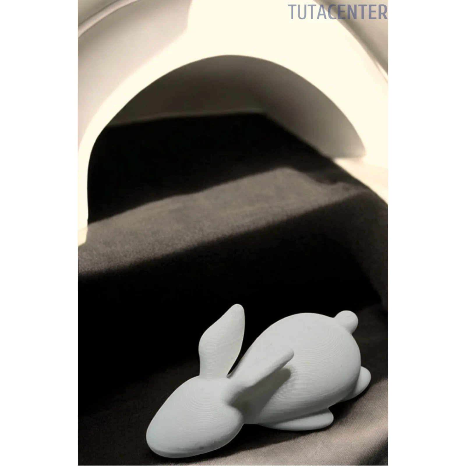 Tembel Tavşan Figürlü Biblo - Baygın Tavşan Dekoratif Biblo