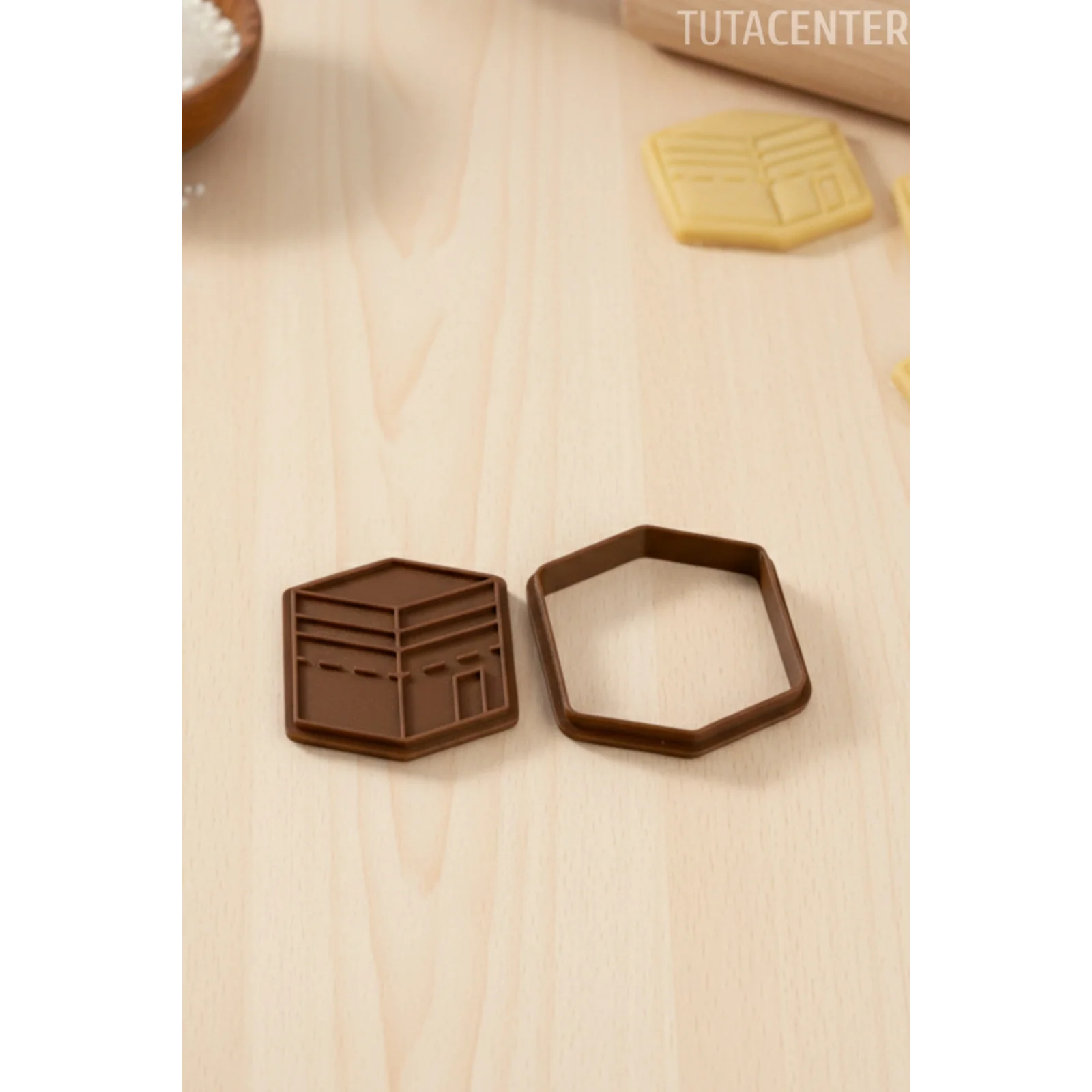 İslami Sembol Kurabiye Kalıbı Kabe Şekilli Kalıp