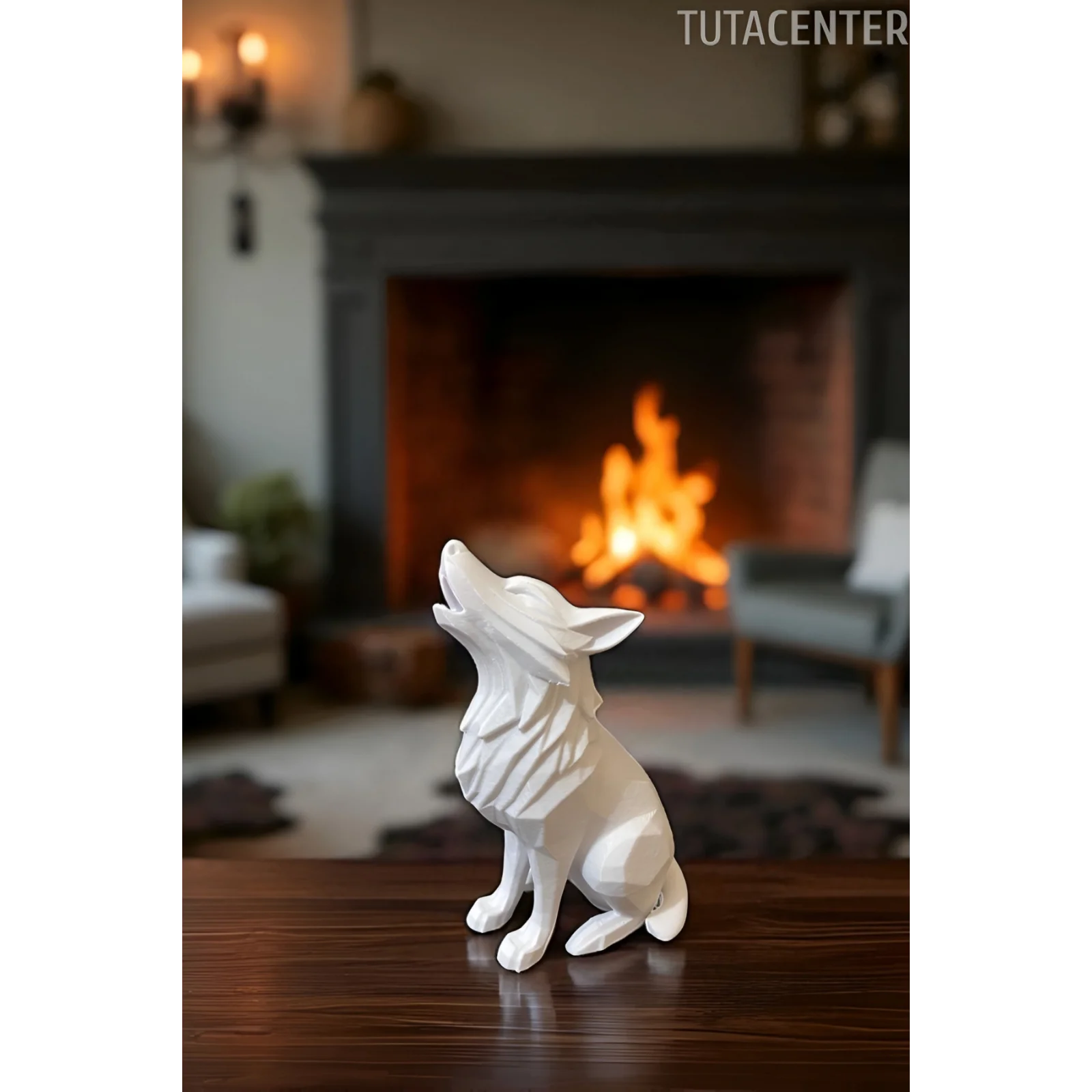 KURT BİBLO DEKORATİF KURT TASARIMLI AKSESUAR 10cm