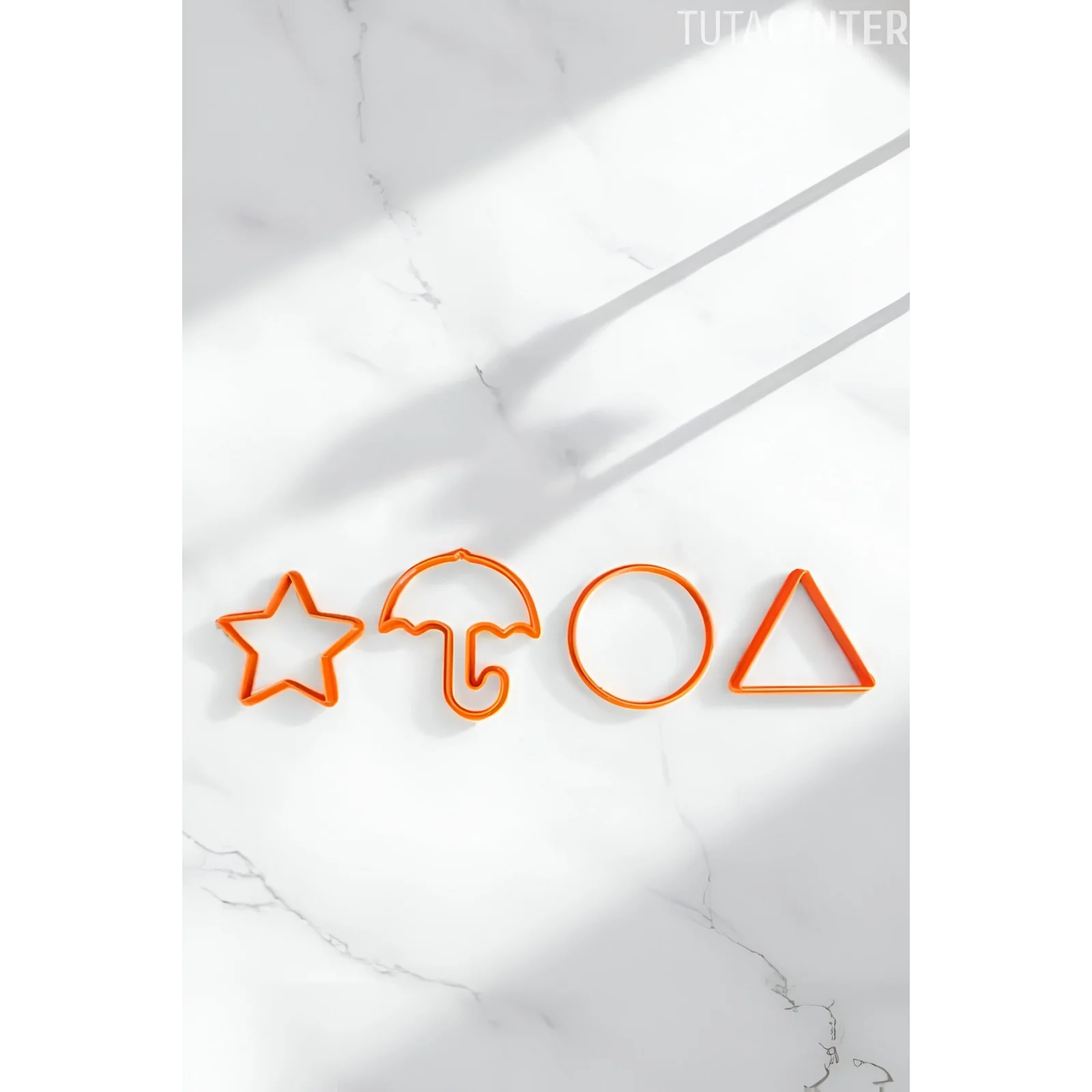 Squid Game Kurabiye Kalıbı Hamur Şekillendirici 4lü Set