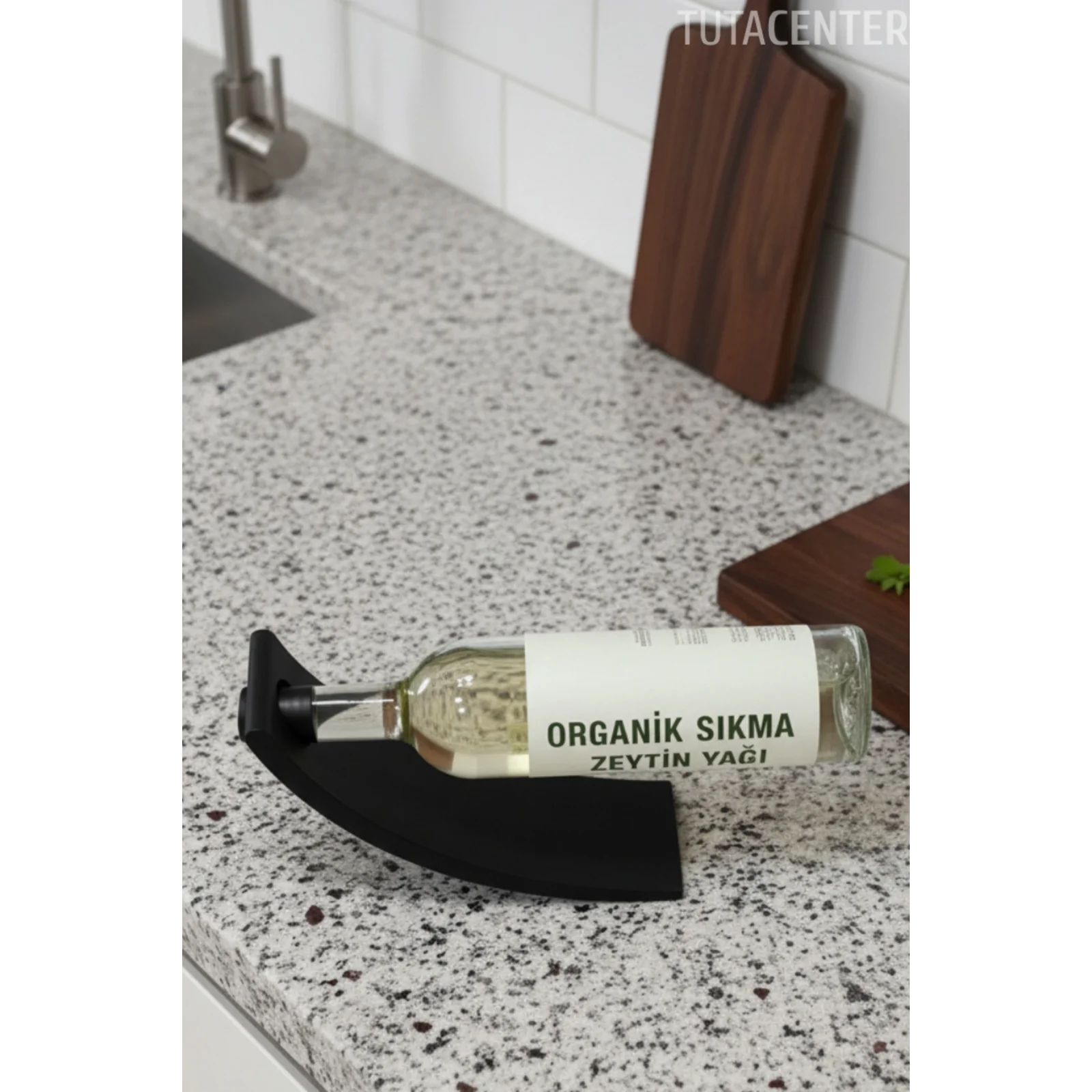 Şık Sade Tasarım Şaraplık - Şarap Tutacağı, Modern Estetik Tasarım Dekoratif Şarap Tutacağı