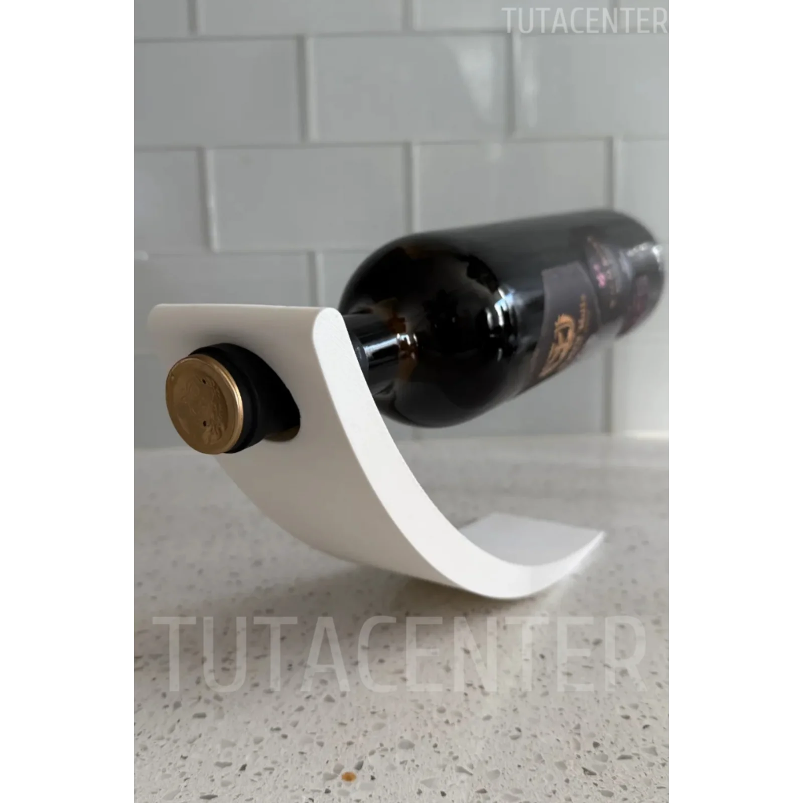 Şık Sade Tasarım Şaraplık - Şarap Tutacağı, Modern Estetik Tasarım Dekoratif Şarap Tutacağı