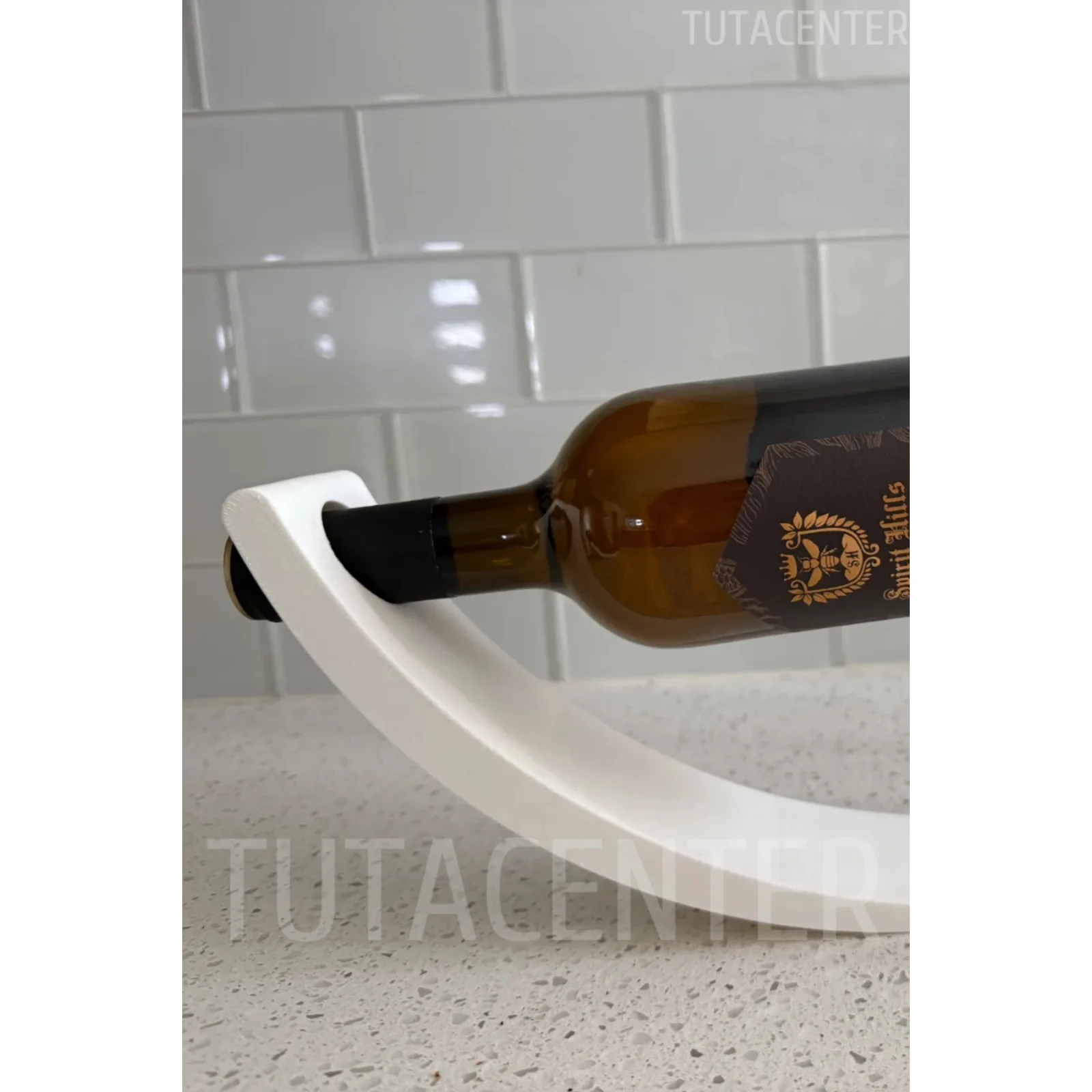 Şık Sade Tasarım Şaraplık - Şarap Tutacağı, Modern Estetik Tasarım Dekoratif Şarap Tutacağı