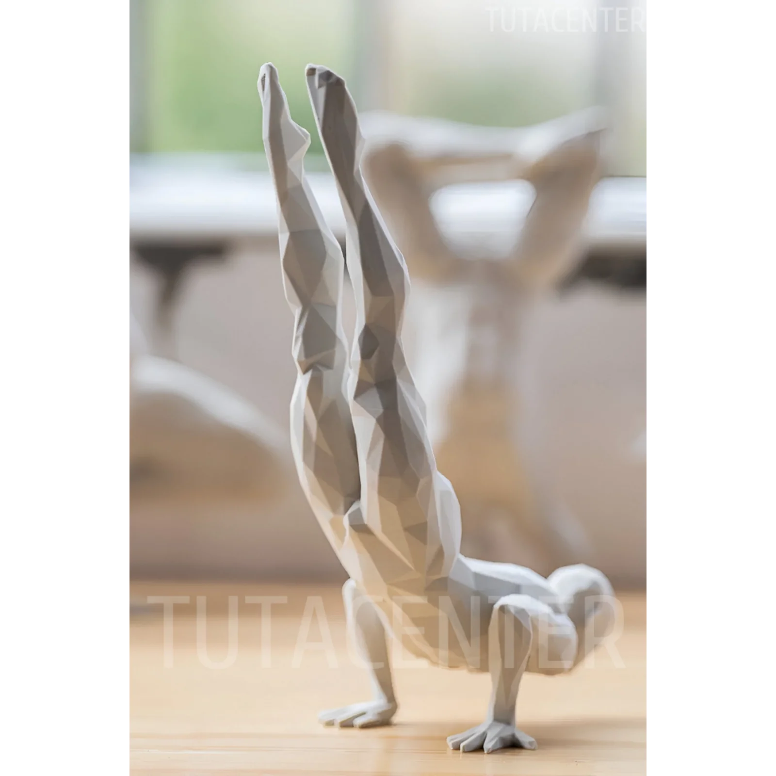 Amuda Kalkan İskandinav Tarzı Biblo Heykel Figür Yoga Yapan Adam Dekor Dekorasyon