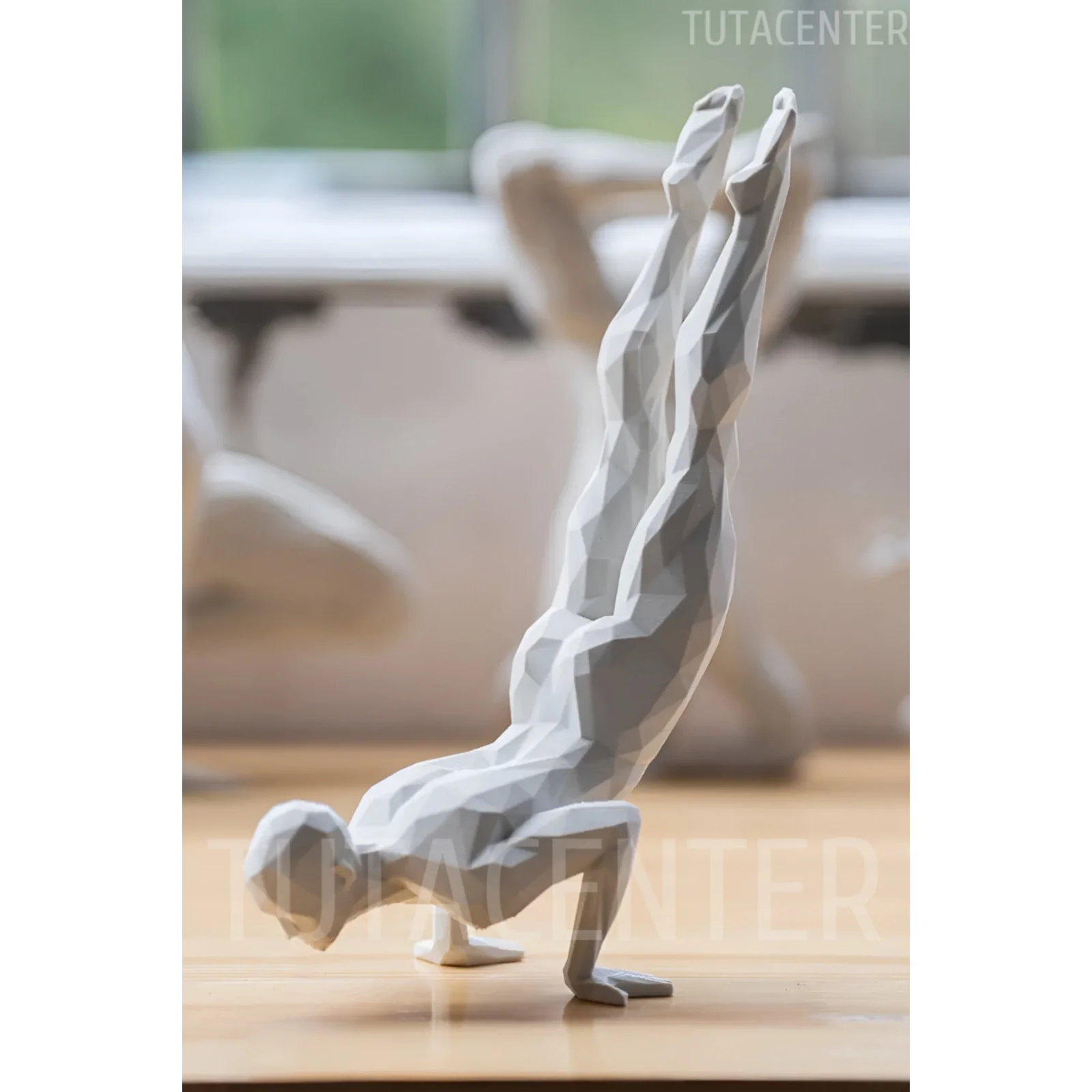 Amuda Kalkan İskandinav Tarzı Biblo Heykel Figür Yoga Yapan Adam Dekor Dekorasyon