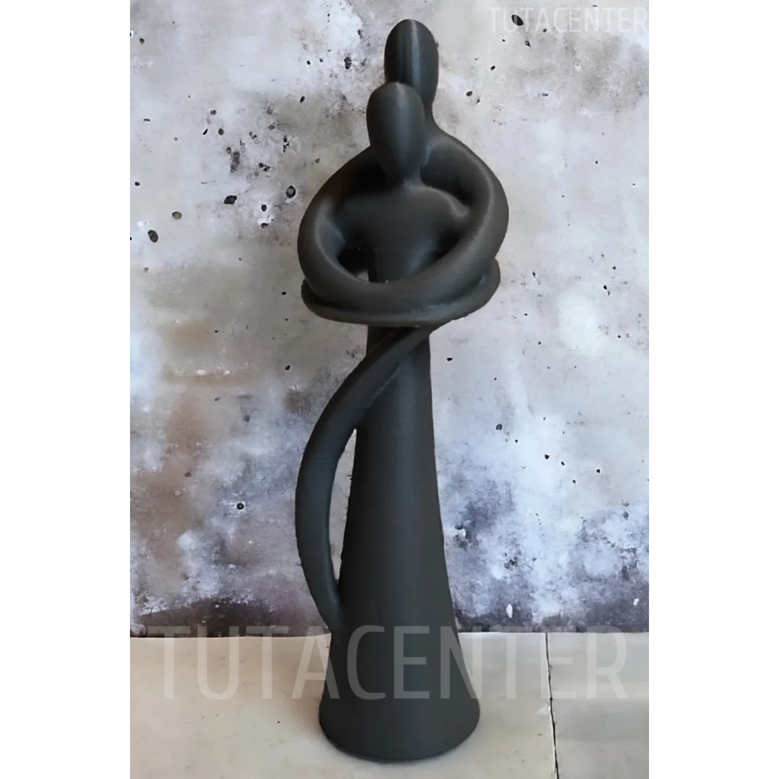 Çift Figürü Biblo, Dekoratif Sarılan Çift Aksesuar, Sevgililer Günü Hediyesi 15CM