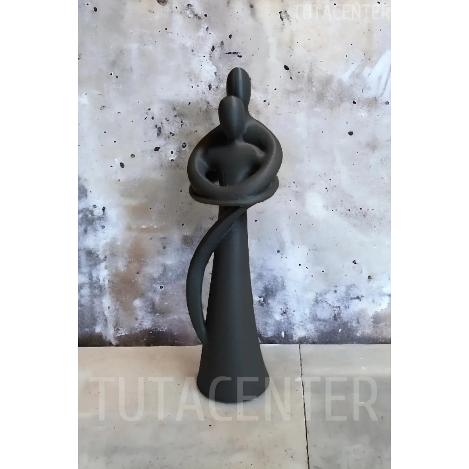 Çift Figürü Biblo, Dekoratif Sarılan Çift Aksesuar, Sevgililer Günü Hediyesi 15CM