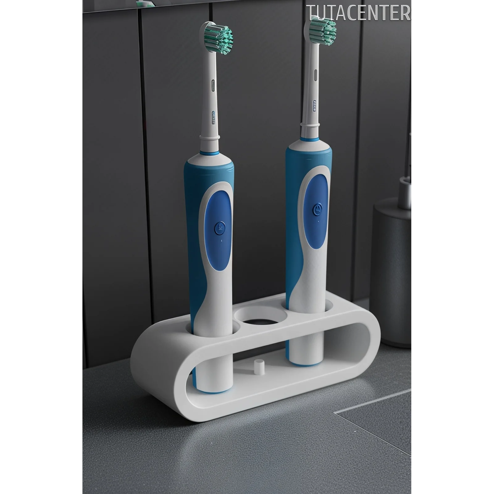 Şarjlı Diş Fırçası Tutucu Stand 3 Bölmeli