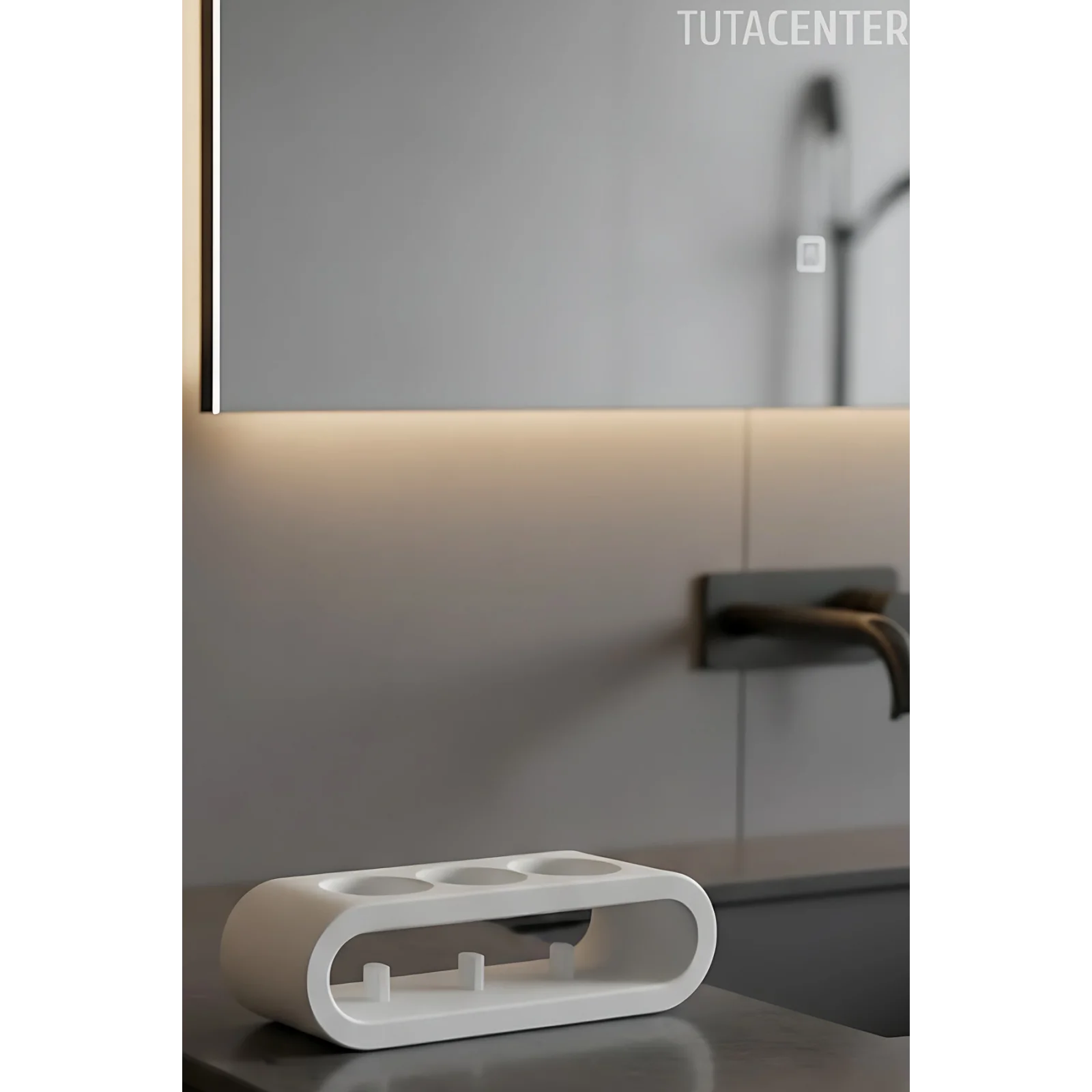 Şarjlı Diş Fırçası Tutucu Stand 3 Bölmeli