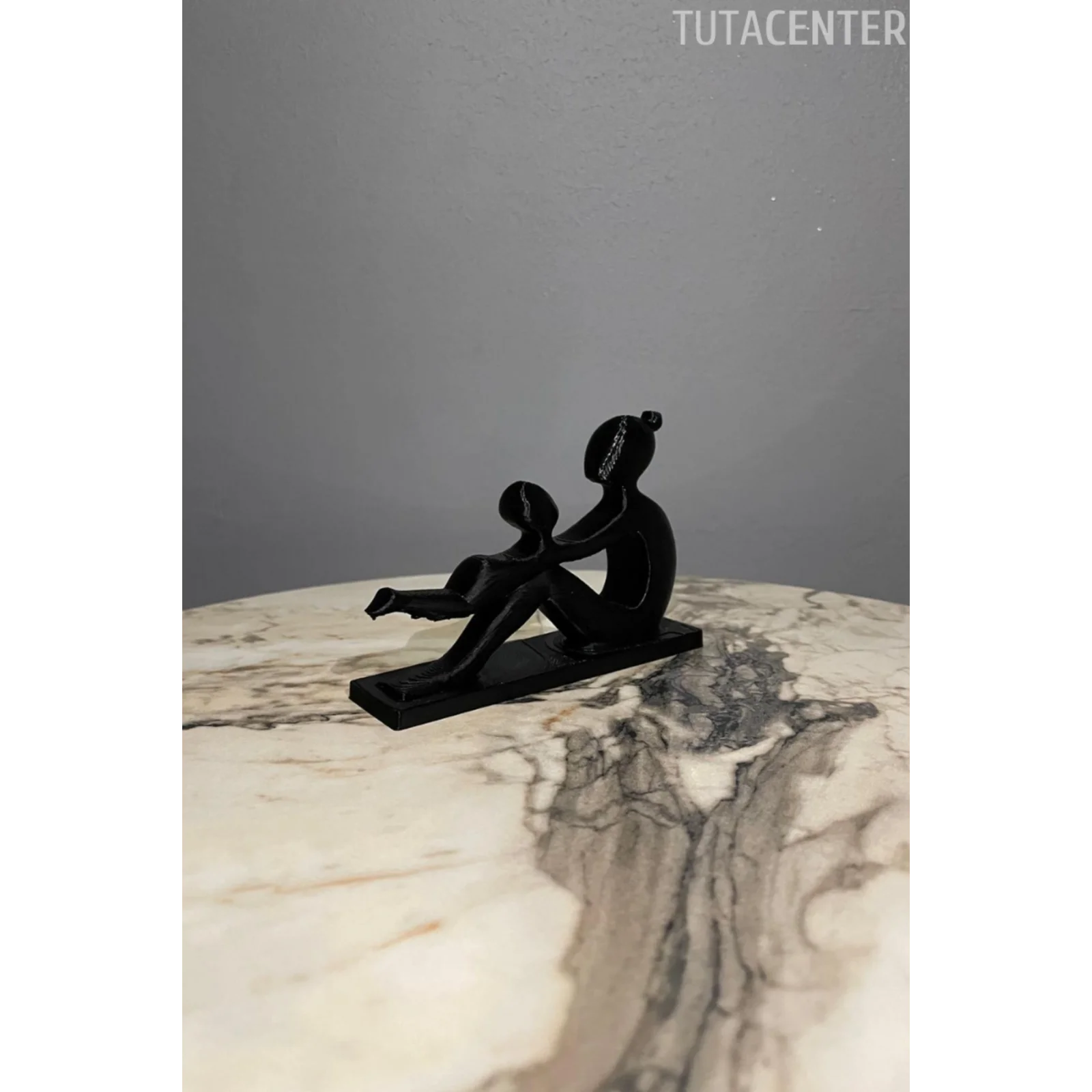 Anne Ve Çocuk Sevgi Dolu Dekoratif Biblo Çocuk Sallayan Anne Figür( Anneler Günü Hediyesi )