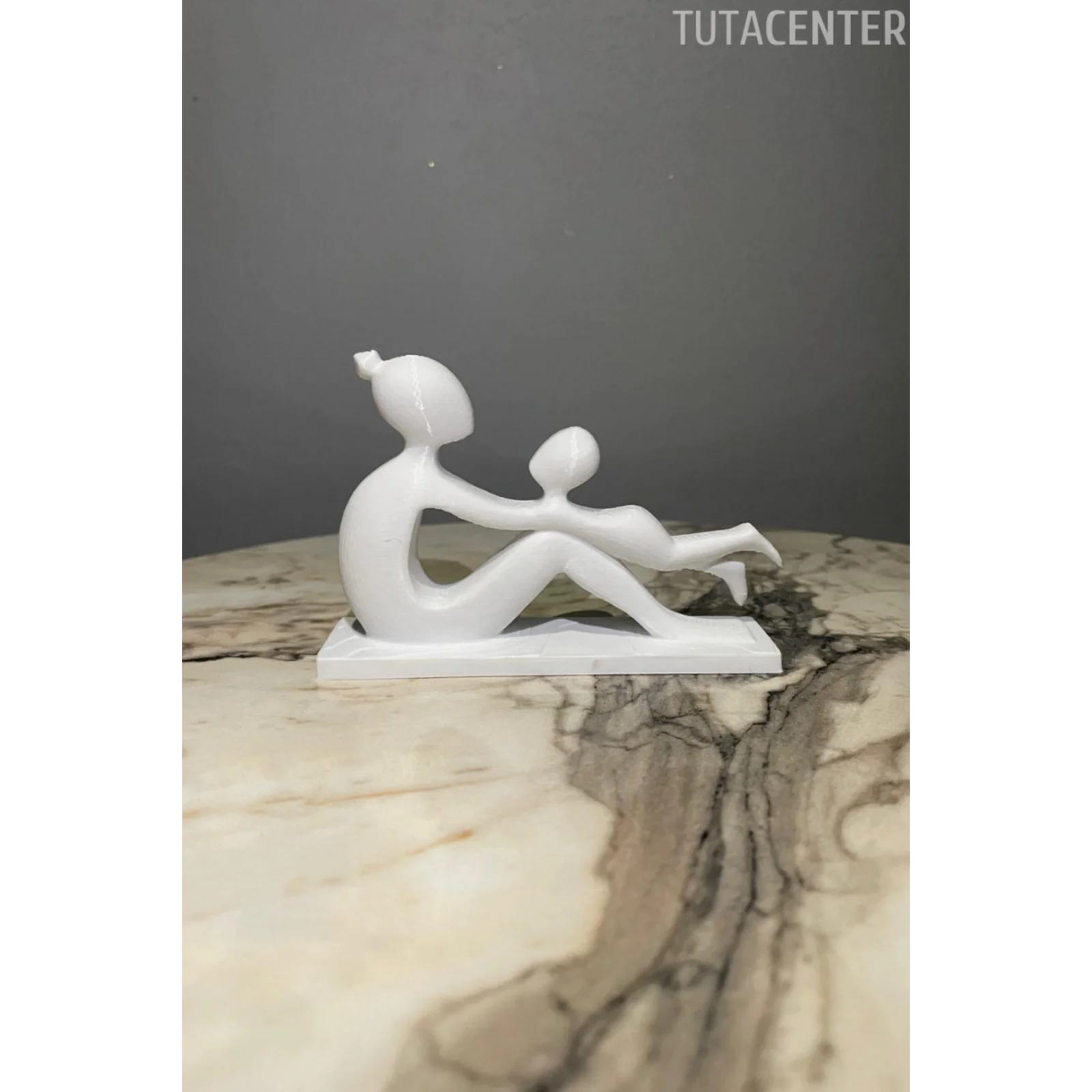 Anne Ve Çocuk Sevgi Dolu Dekoratif Biblo Çocuk Sallayan Anne Figür( Anneler Günü Hediyesi )