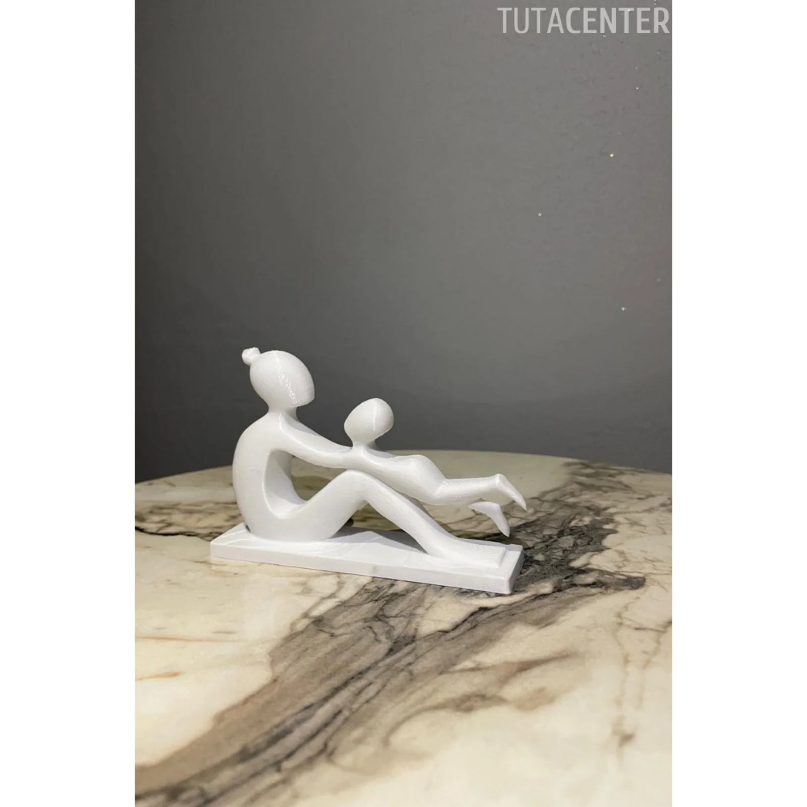 Anne Ve Çocuk Sevgi Dolu Dekoratif Biblo Çocuk Sallayan Anne Figür( Anneler Günü Hediyesi )