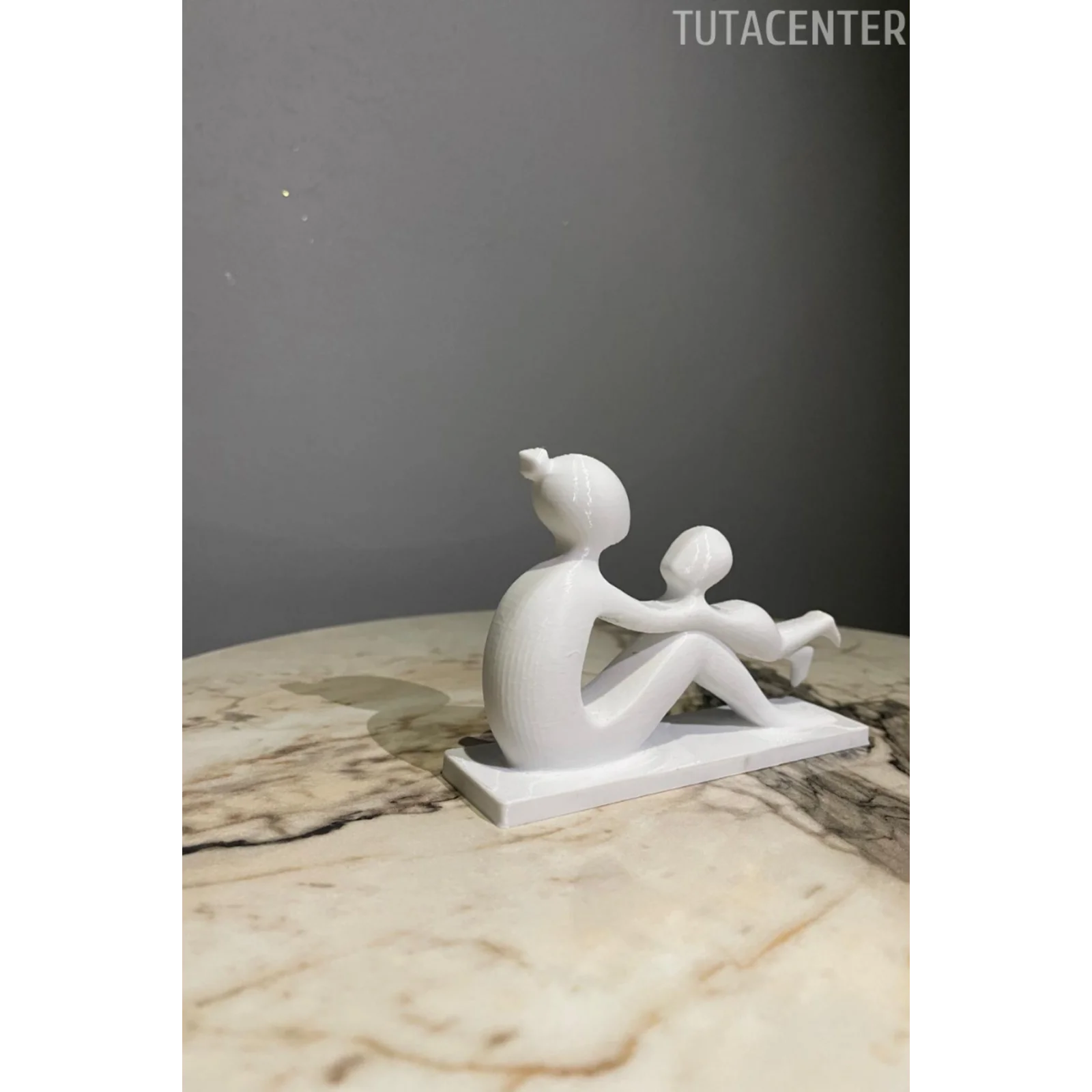 Anne Ve Çocuk Sevgi Dolu Dekoratif Biblo Çocuk Sallayan Anne Figür( Anneler Günü Hediyesi )