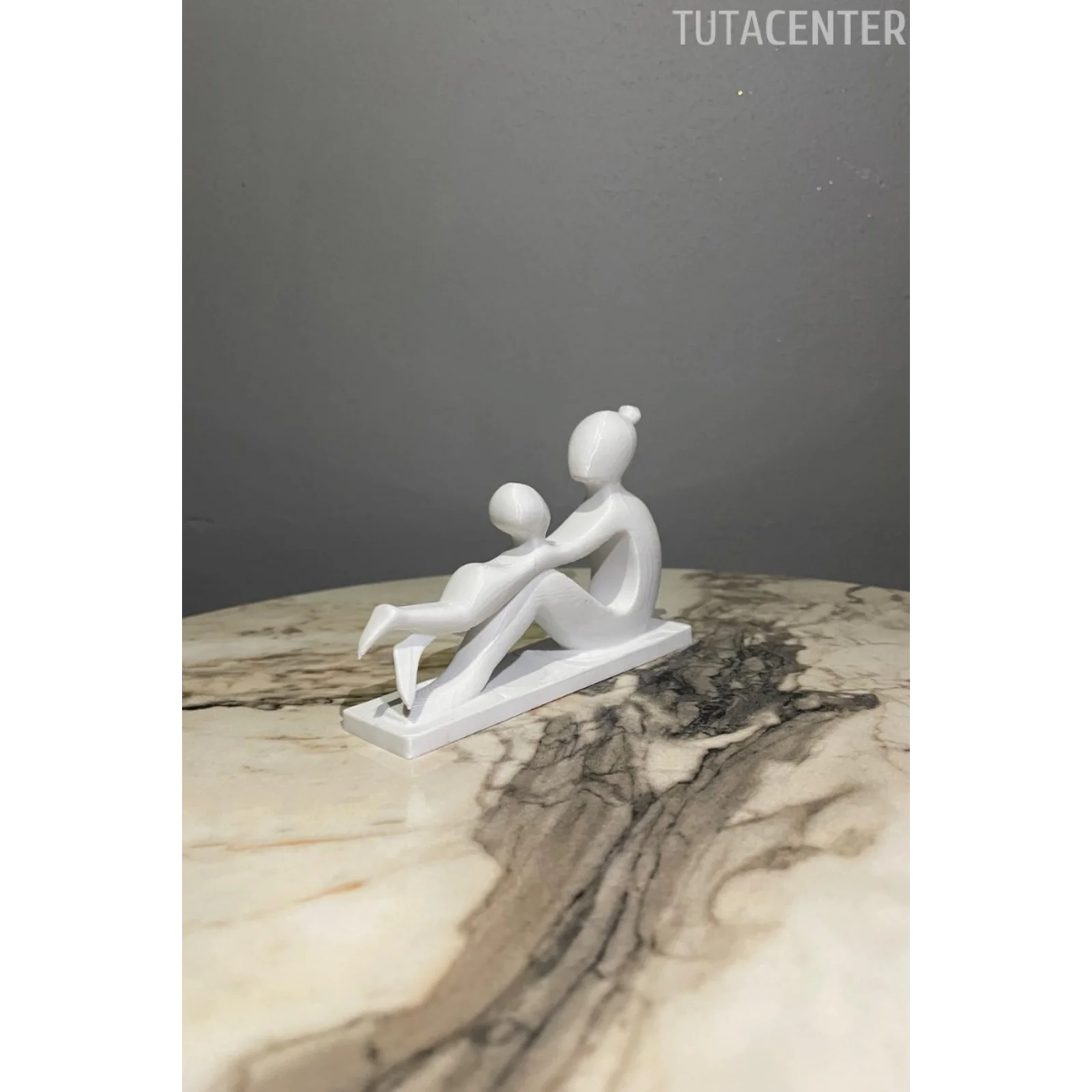 Anne Ve Çocuk Sevgi Dolu Dekoratif Biblo Çocuk Sallayan Anne Figür( Anneler Günü Hediyesi )