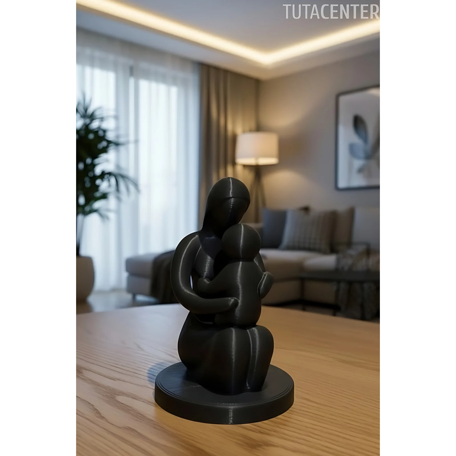 Bebeğini Tutan Anne Ilk Kucaklaşma Dekoratif Biblo Anne Ve Bebek Biblo( Anneler Günü Hediyesi )