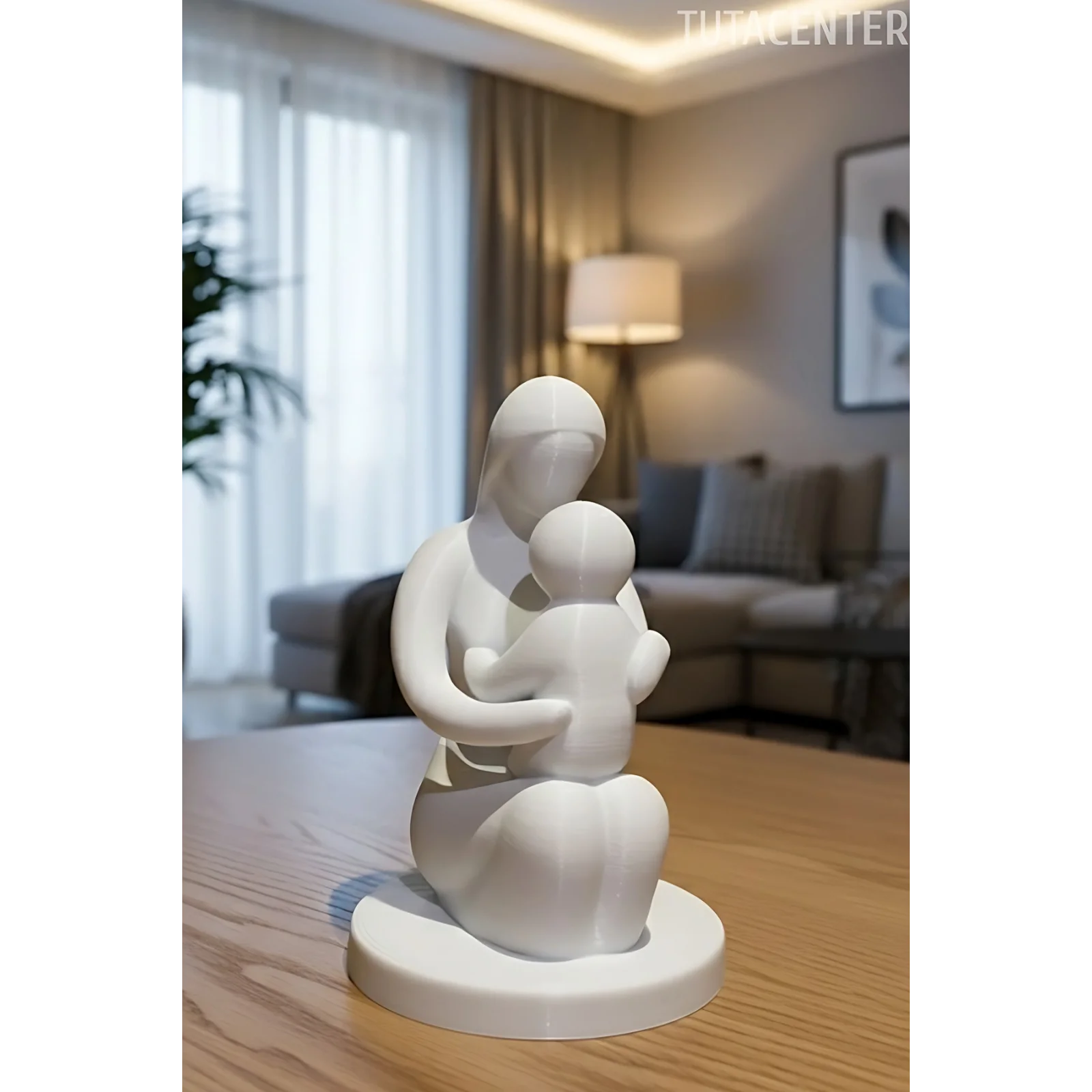 Bebeğini Tutan Anne Ilk Kucaklaşma Dekoratif Biblo Anne Ve Bebek Biblo( Anneler Günü Hediyesi )