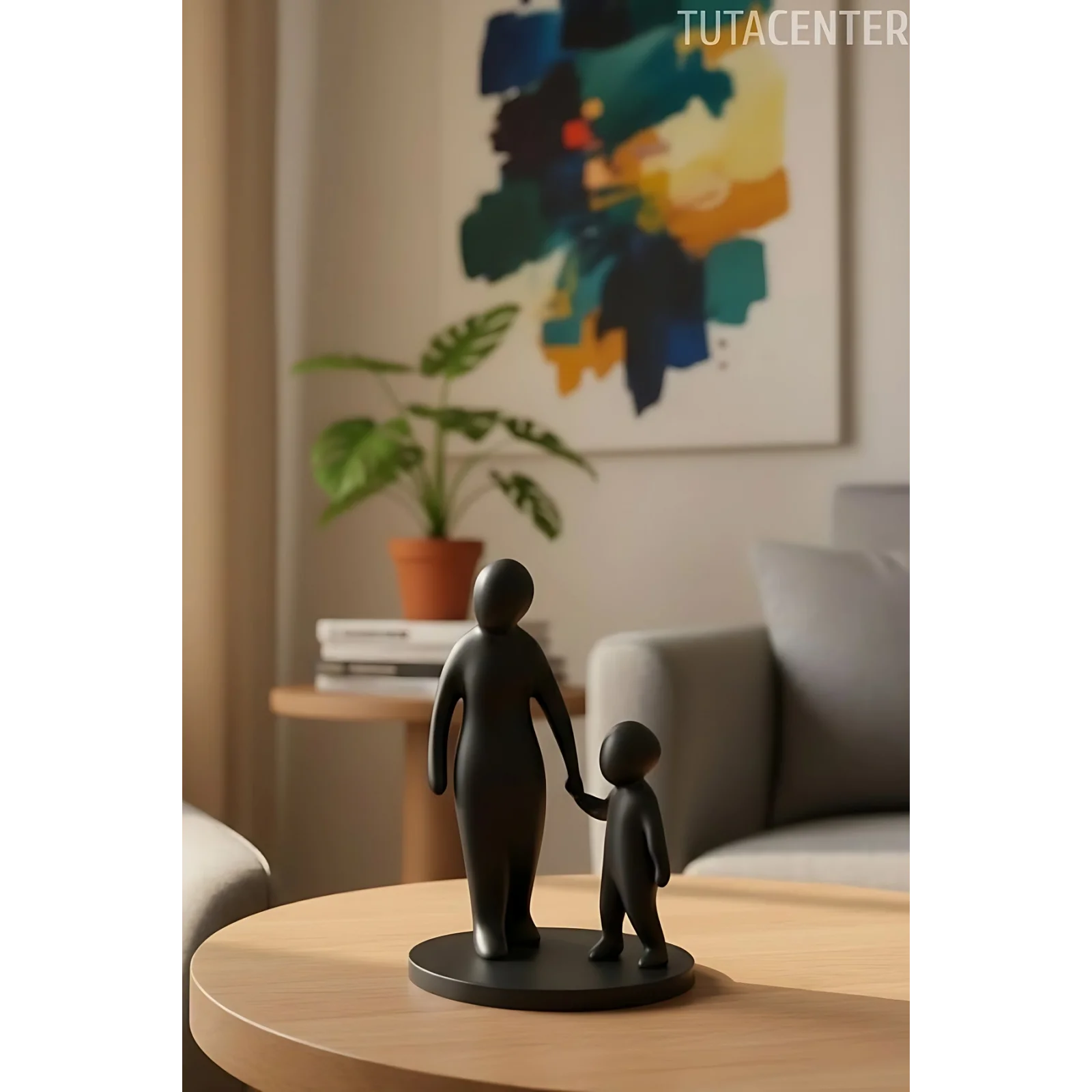 Anne Ve Çocuk Ilk Adımlar Dekoratif Biblo Yürümeye Başlayan Çocuk Biblo( Anneler Günü Hediyesi )