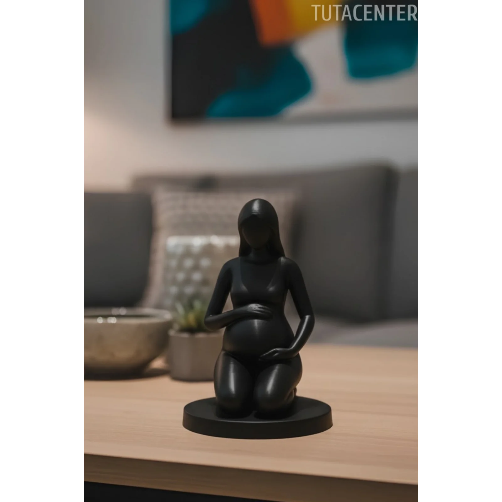 Minik Mutluluk Hamile Anne Dekoratif Biblo( Anneler Günü Hediyesi )