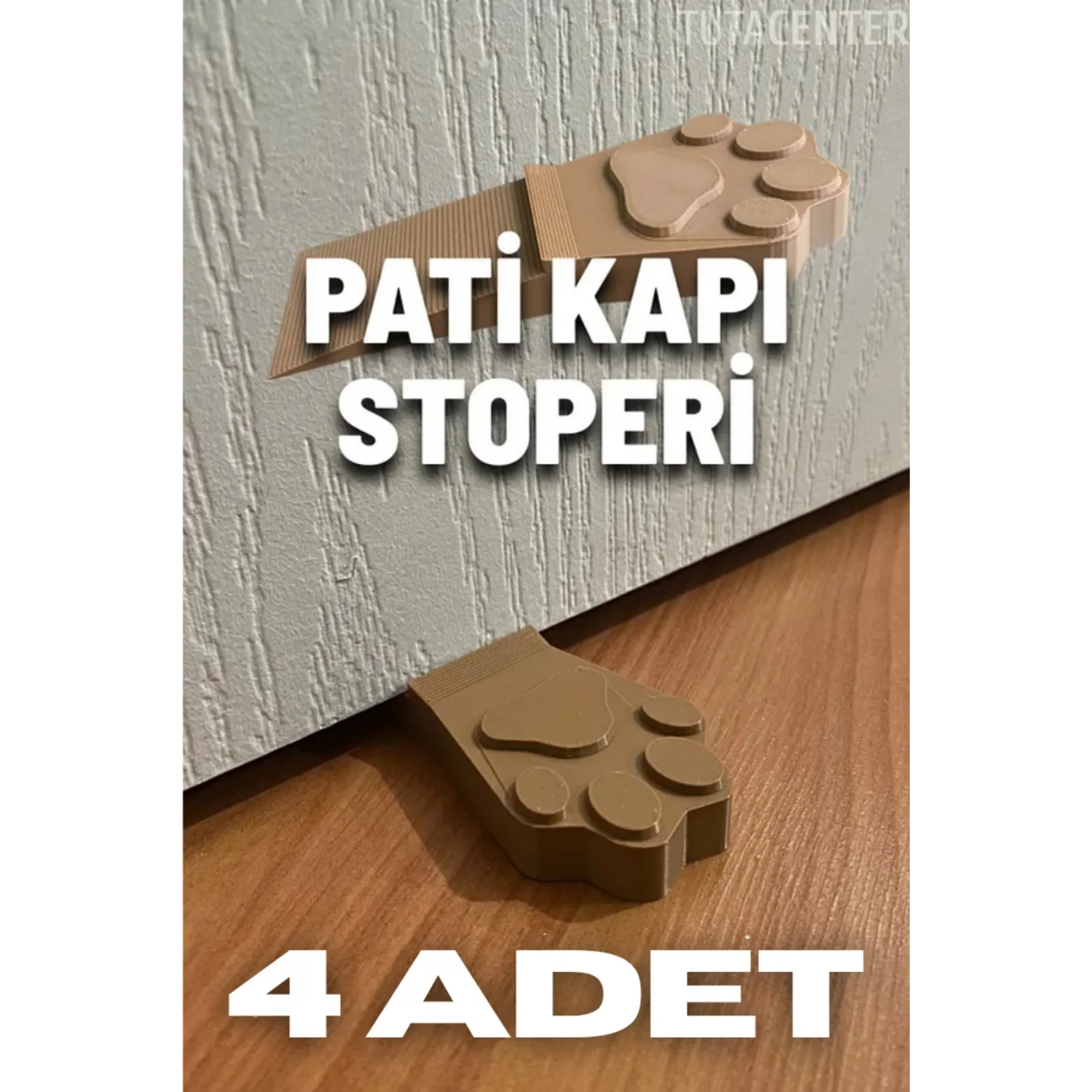 Pati Kapı Stoperi - Kapı Durdurucu 4 Adet ( Dekoratif Pati Şeklinde Kapı Stoperi )