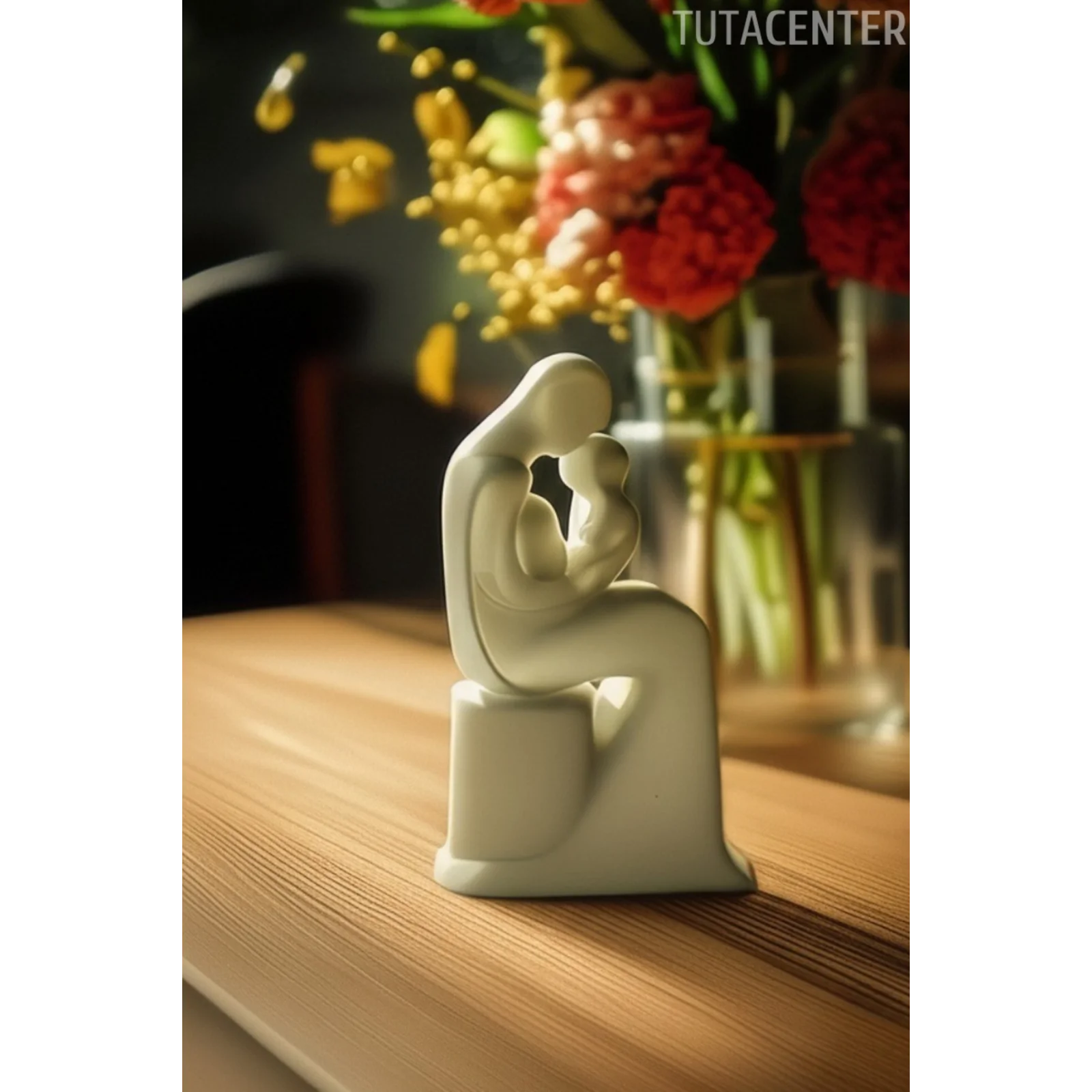 Anne Çocuk Kırılmaz Bağ Dekoratif Biblo (Ev ve çocuk odası dekorasyonu)