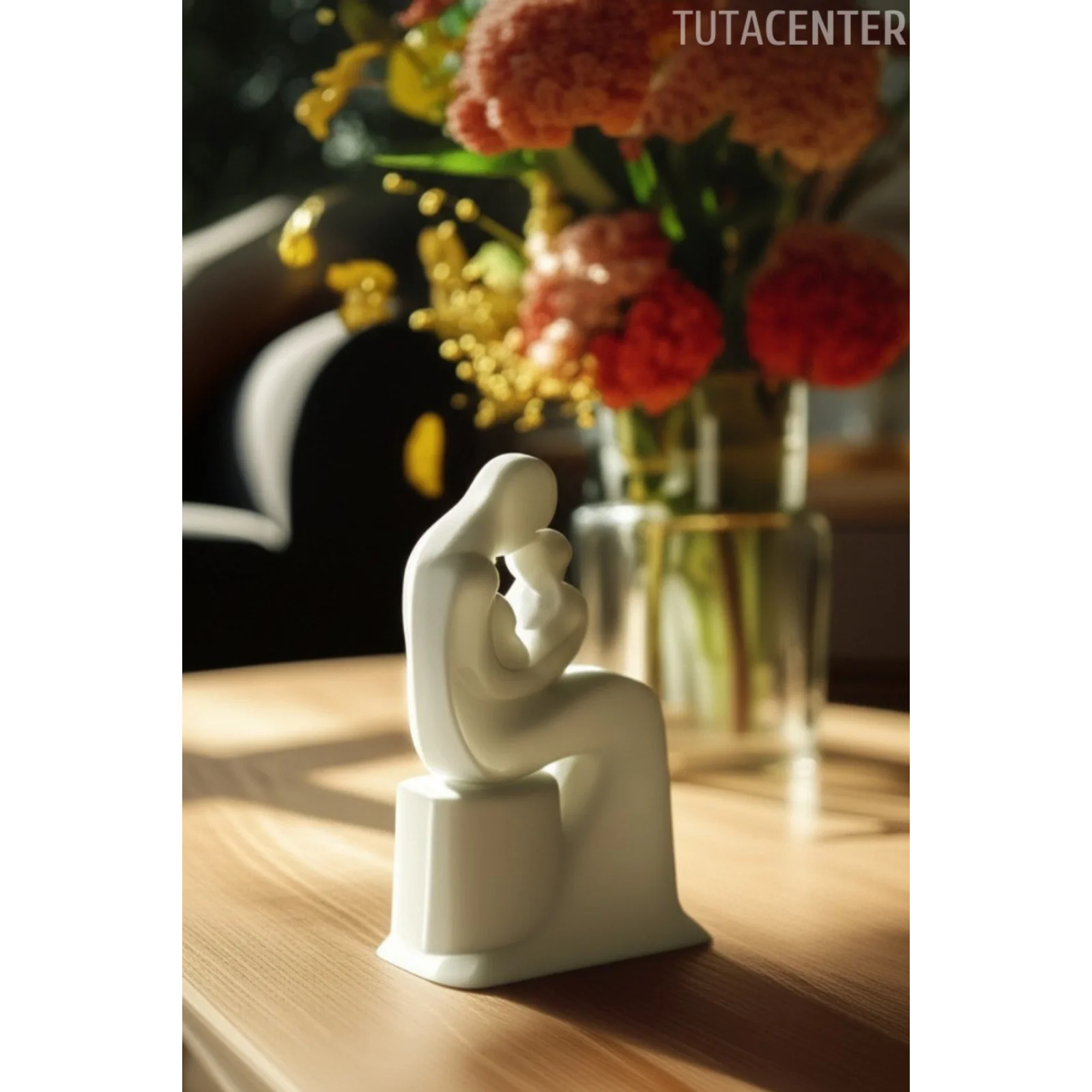 Anne Çocuk Kırılmaz Bağ Dekoratif Biblo (Ev ve çocuk odası dekorasyonu)