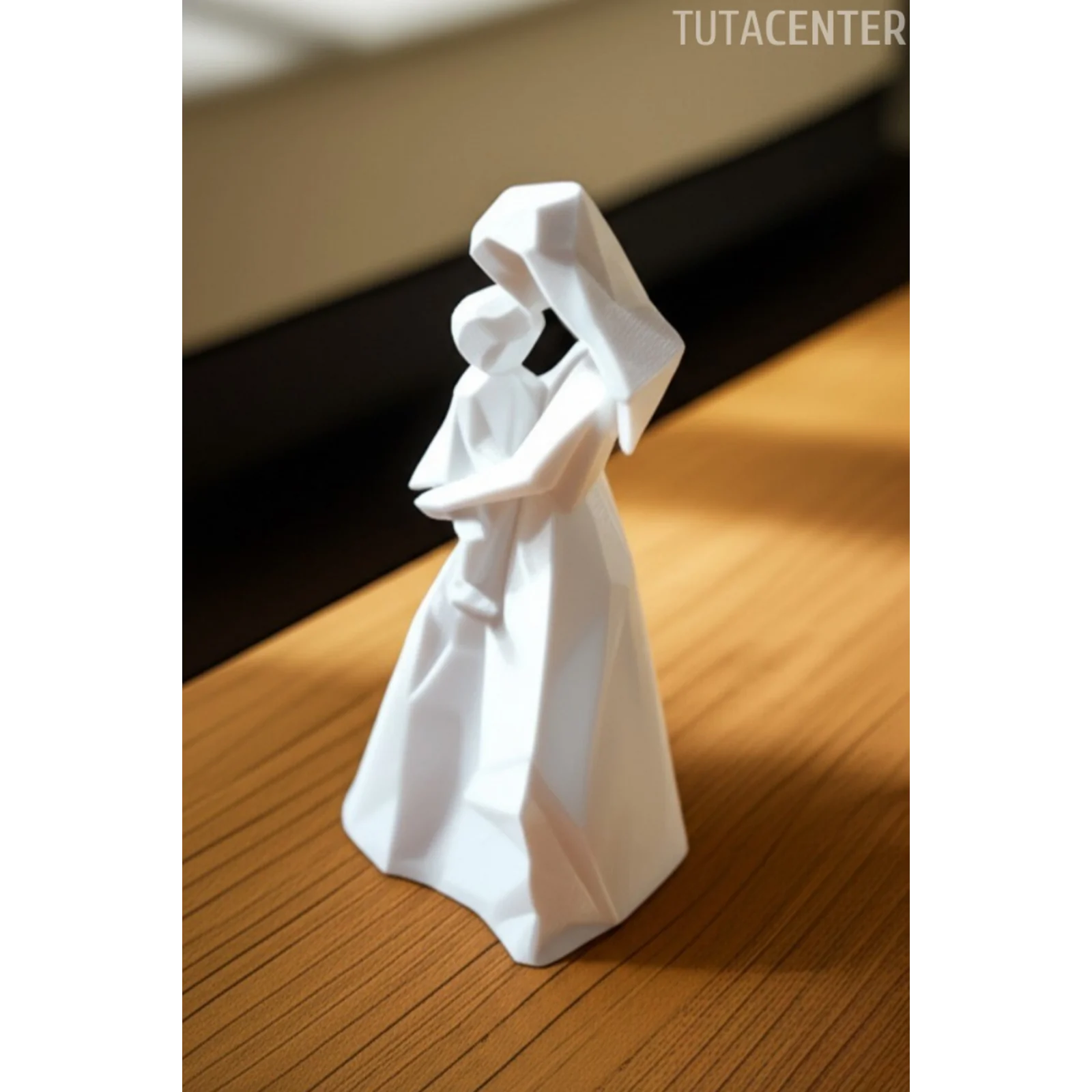 Kalpten Kalbe Anne ve Çocuk Figürü (Modern Anne & Çocuk Biblo)