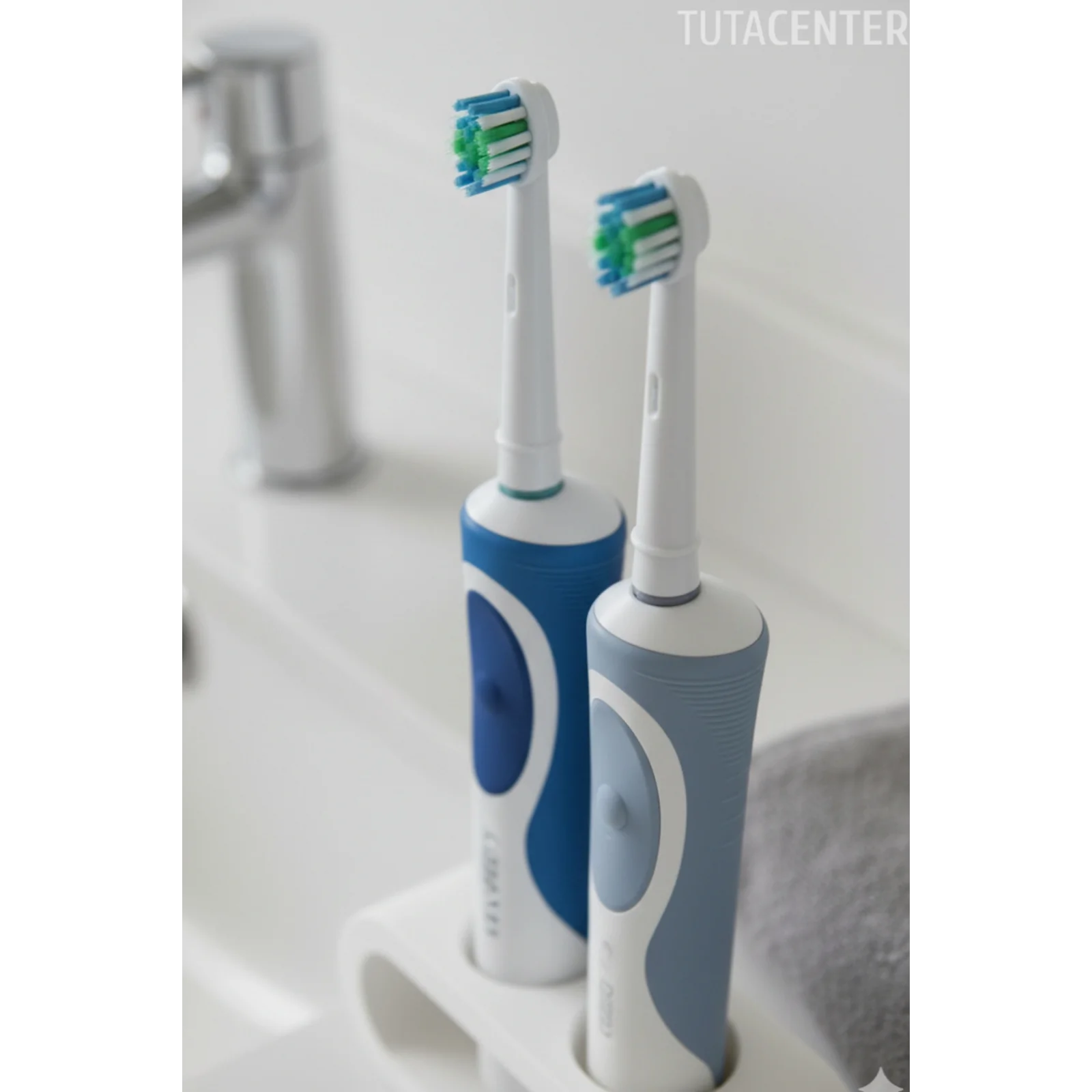 Şarjlı Diş Fırçası Tutucu Stand 2 Bölmeli