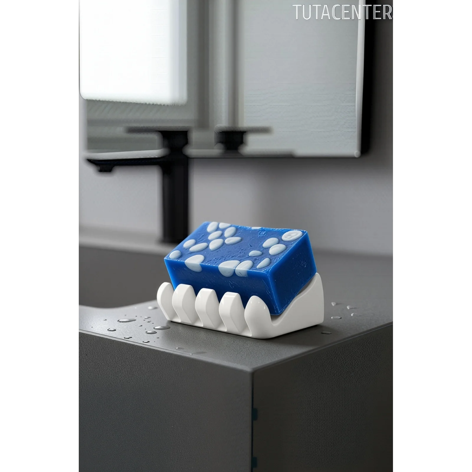 Su Tutmayan Beyaz Sabunluk – Modern Plastik Tasarım