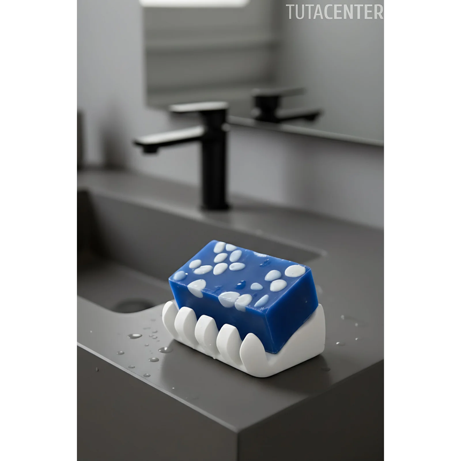 Su Tutmayan Beyaz Sabunluk – Modern Plastik Tasarım