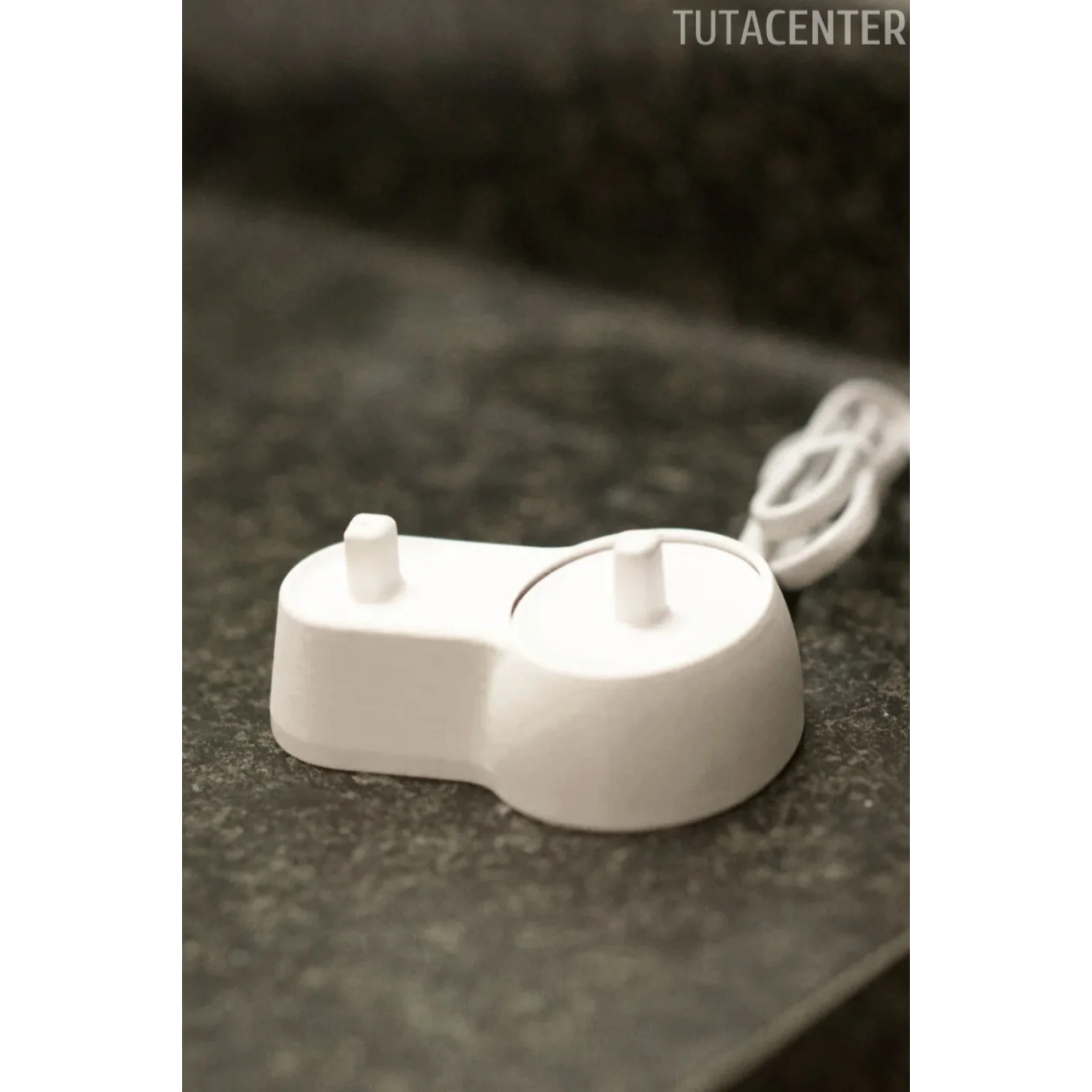 Şarjlı Diş Fırçalık Tutucu Stand 2 Bölmeli