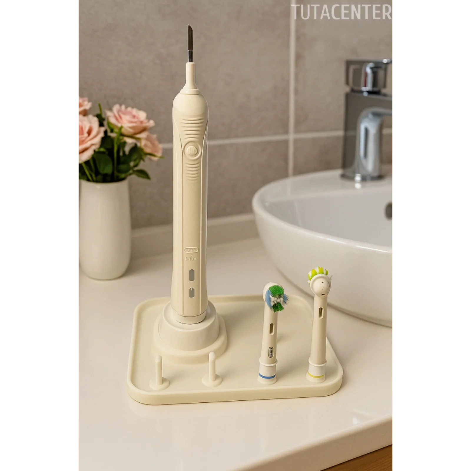 Şarjlı Diş Fırçalık Tutucu Stand 5 Bölmeli