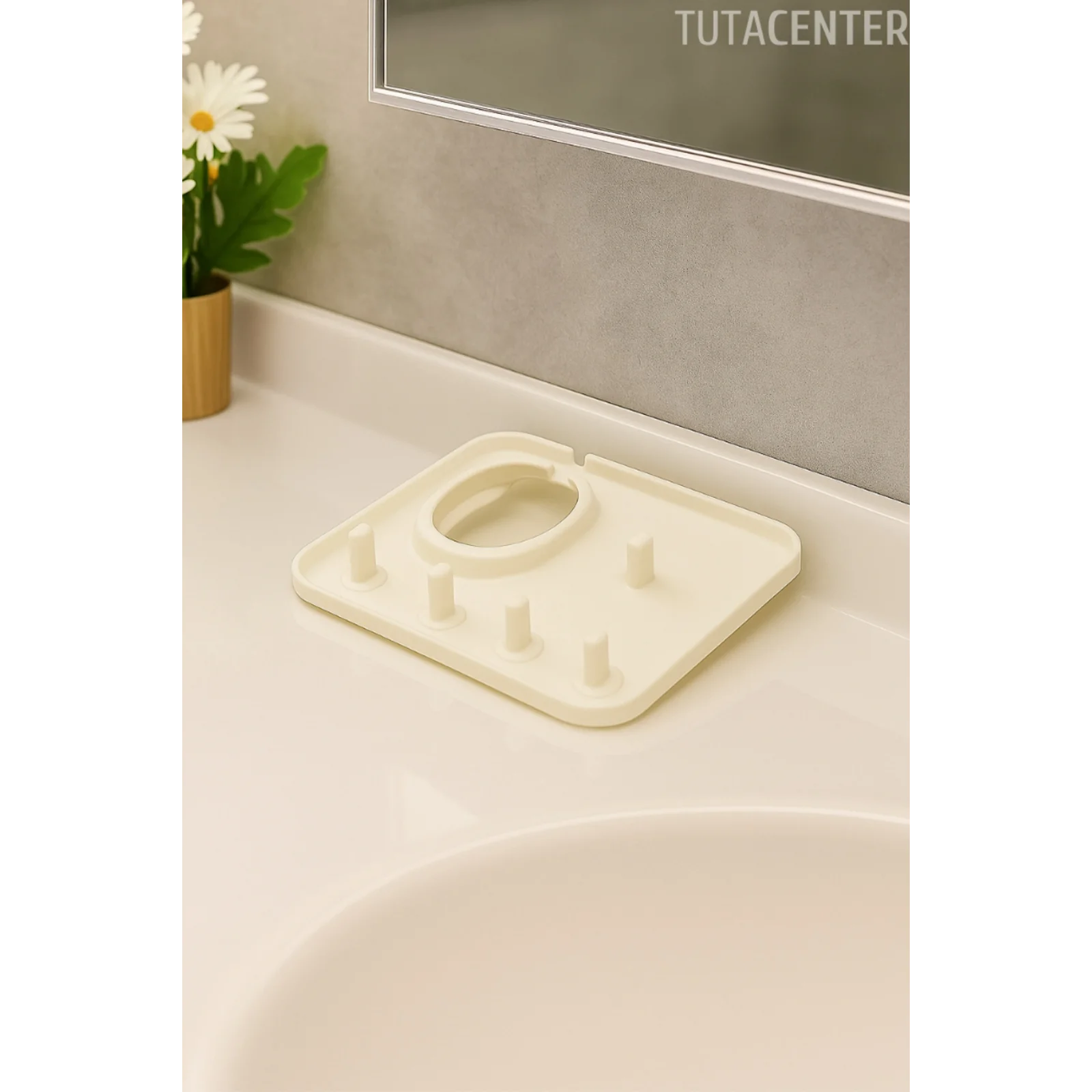 Şarjlı Diş Fırçalık Tutucu Stand 5 Bölmeli