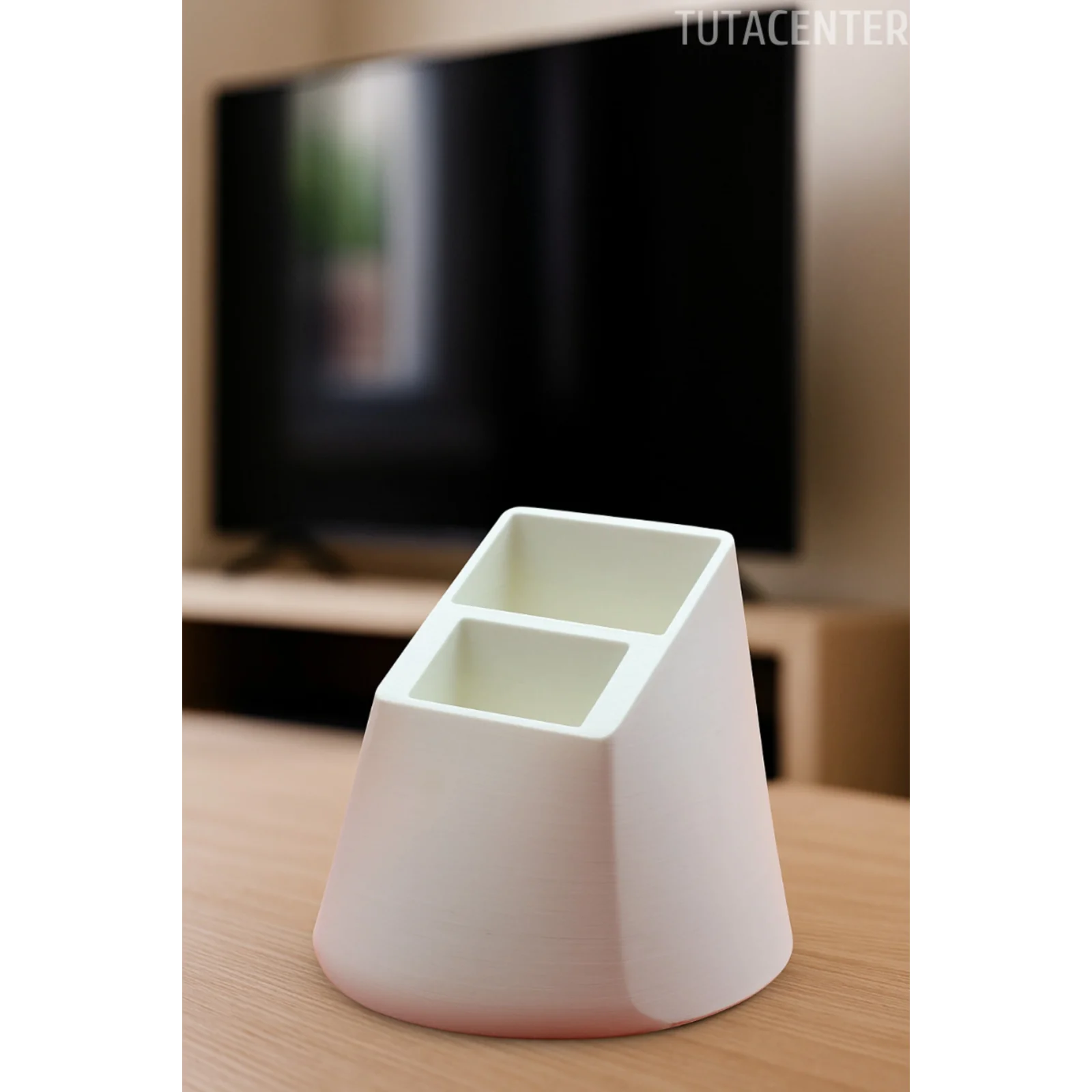 Kumanda Organizer Standı Uzaktan Kumanda Düzenleyici 2li Modern Kumandalık