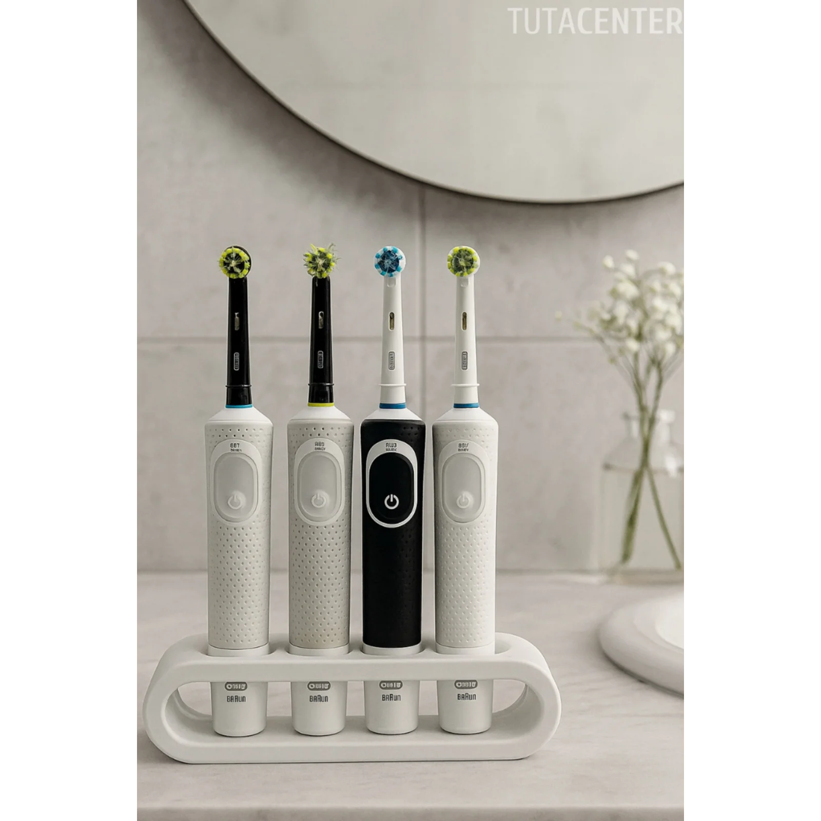 Şarjlı Diş Fırçası Standı 4lü - Modern Şık ve Pratik Çözüm