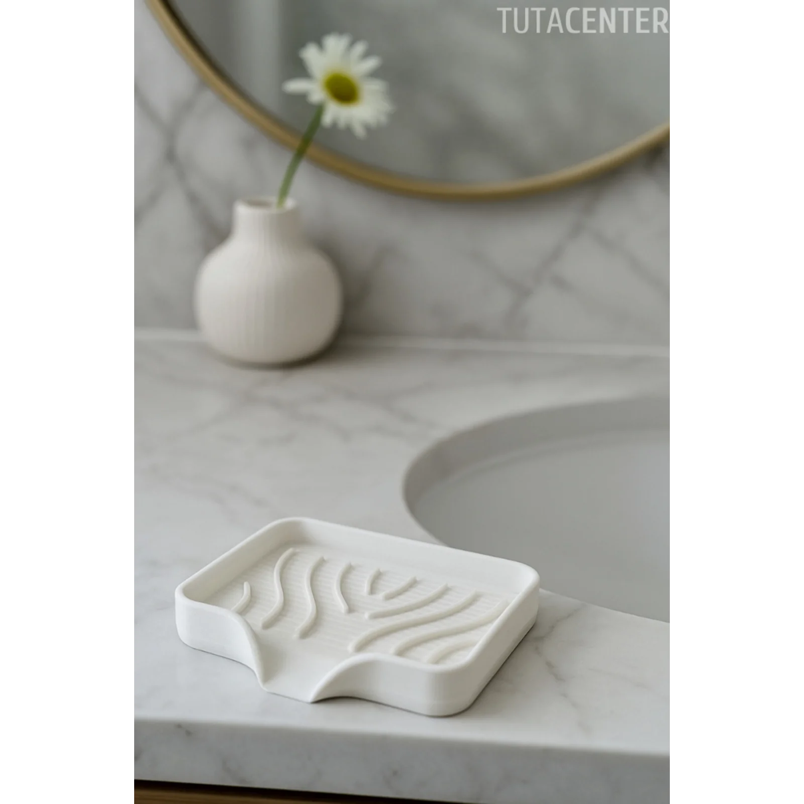 Tahliyeli Su Tutmaz Modern Katı Sabunluk