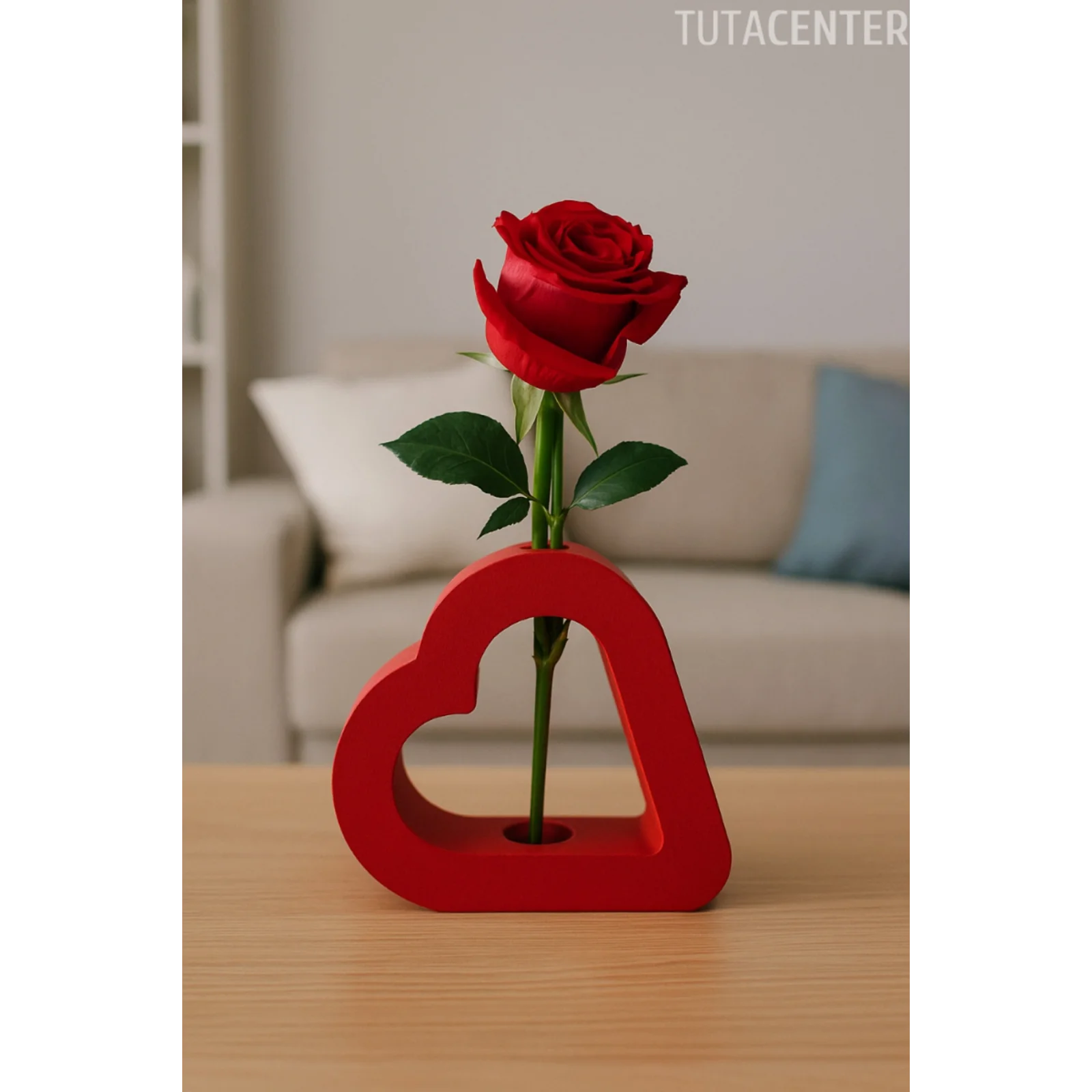 Kalp Vazo Iskandinav Romantik Kalp Vazo ( Çiçek Dahil Değildir )