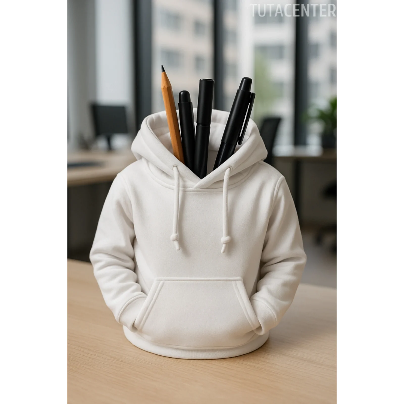 Minimalist Sweatshirt Benzersiz Modern Kalemlik (kalem, Marker, Makyaj Malzemeleri Için ) 11 Cm