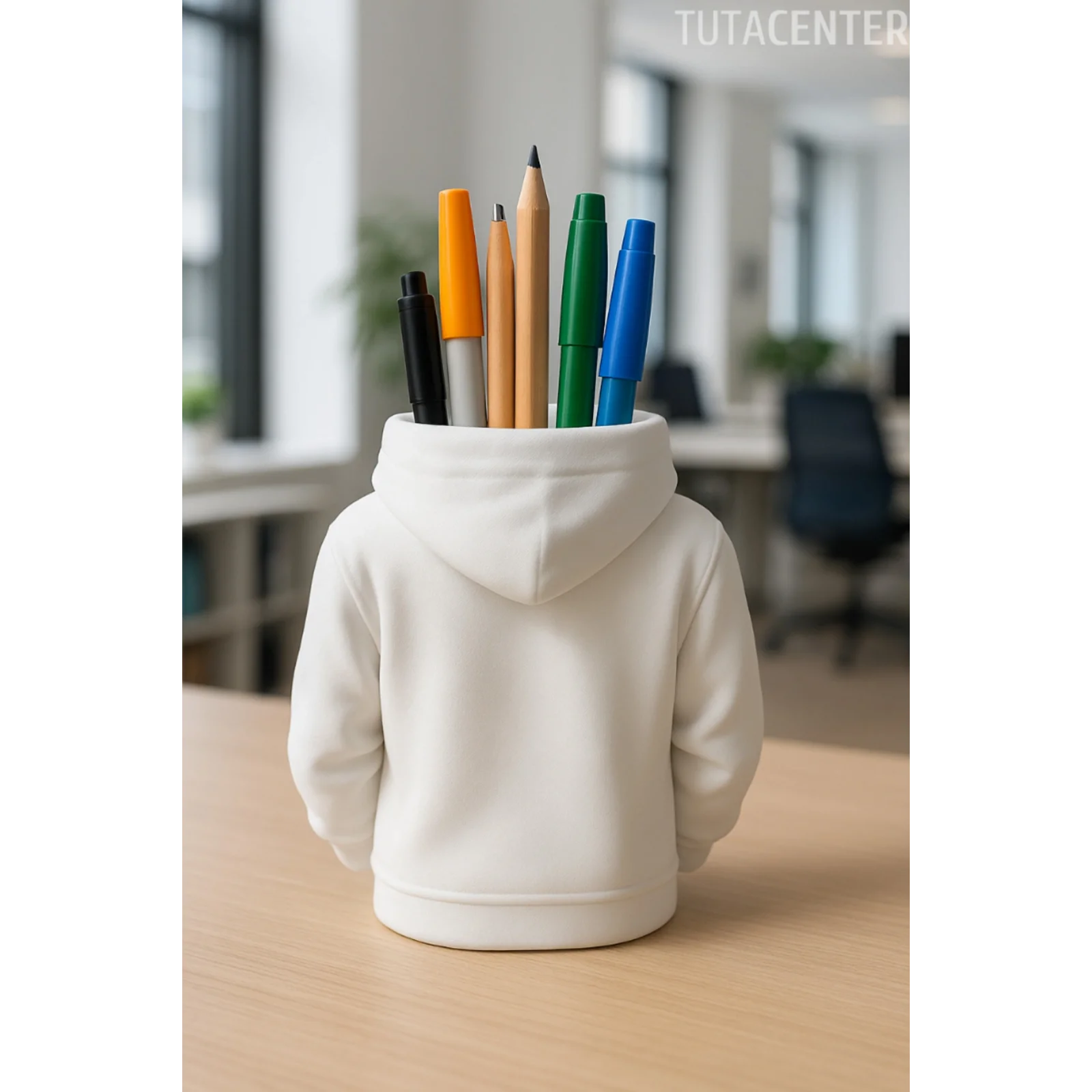 Minimalist Sweatshirt Benzersiz Modern Kalemlik (kalem, Marker, Makyaj Malzemeleri Için ) 11 Cm