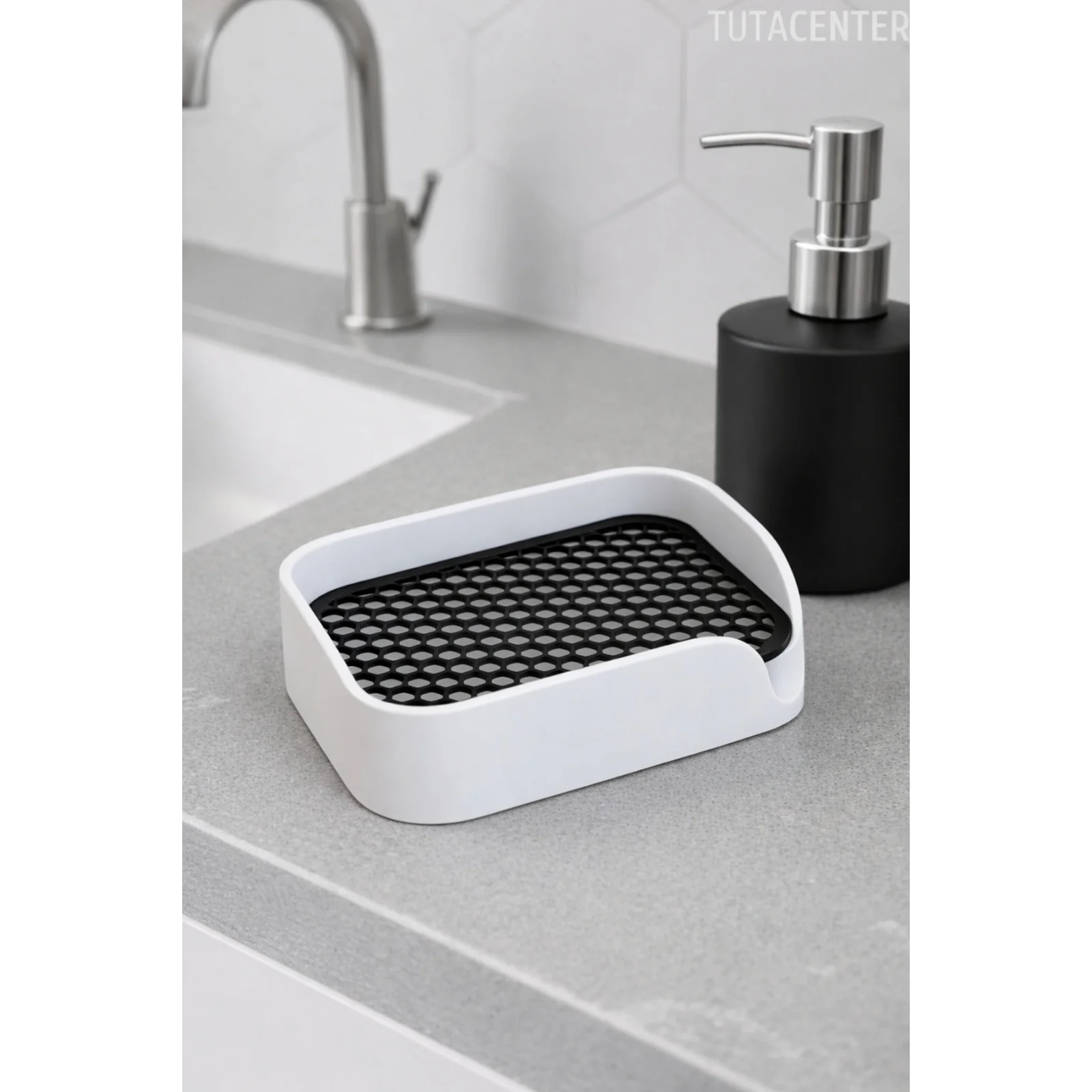 Minimalist Tahliyeli Modern Katı Sabunluk