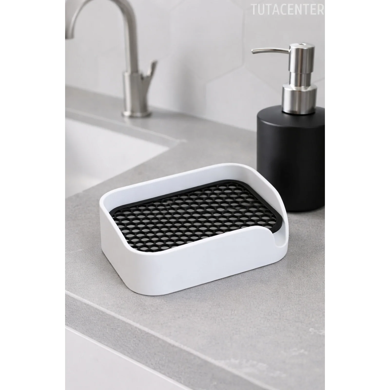 Minimalist Tahliyeli Modern Katı Sabunluk